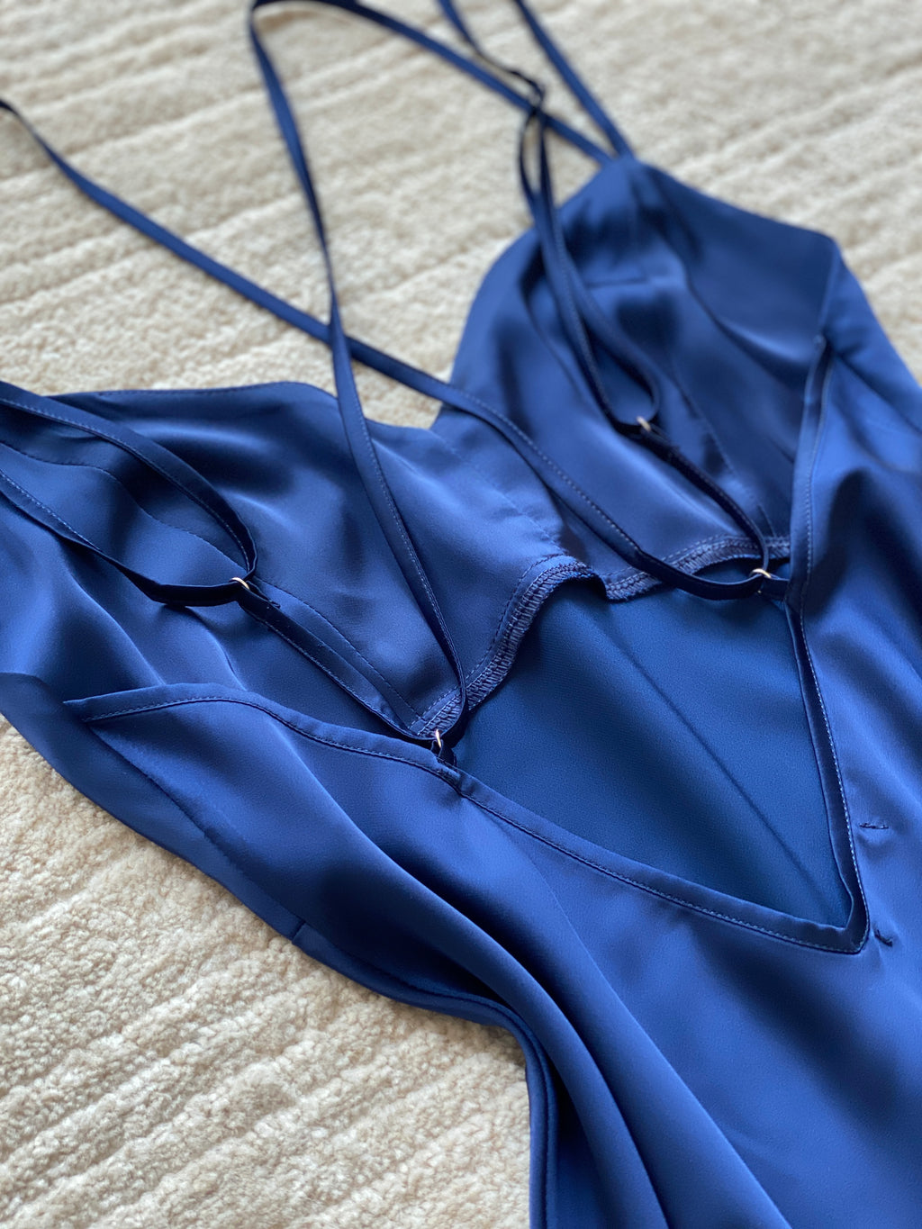 Silky Satin Backless Slip Dress – Open Back Cami Nightgown | CUP2