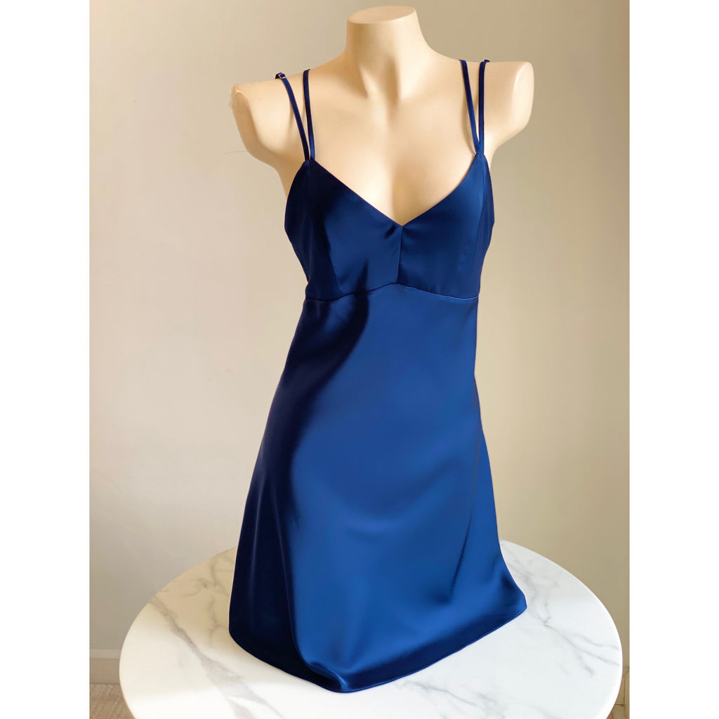 Silky Satin Backless Slip Dress – Open Back Cami Nightgown | CUP2