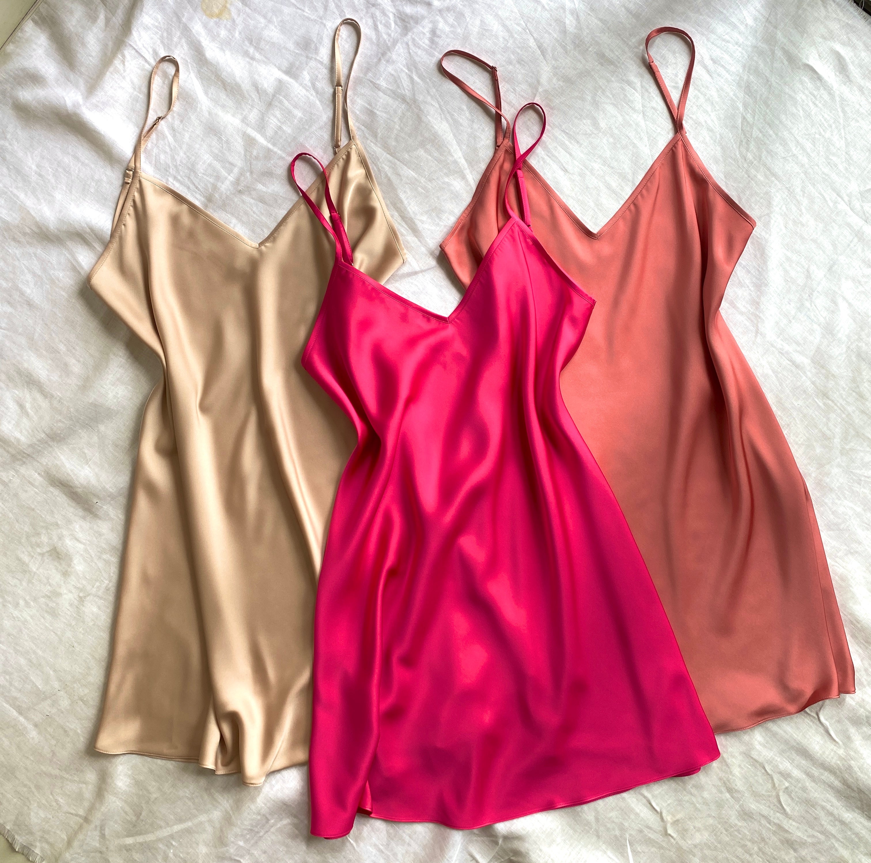 Joinox Satin Slip Dress silky Sleepwear Under slip or Petticoat