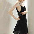 Lily Satin Slip Dress with Side Tie, Cami Nightgown, Bridesmaid Gift
