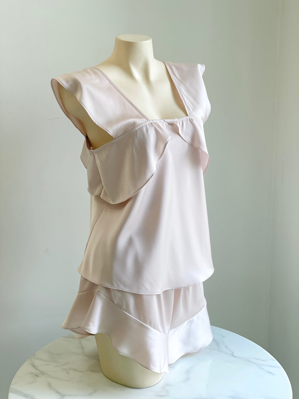 Satin Cami Pajama Set Bridesmaid & Bridal Shower Gift Women's Loungewear KRIS