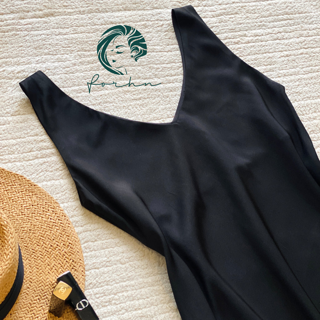 Heavy Silky Lounge Dress, Elegant Sleeveless Gown, Resort Vacation Dress, Aria