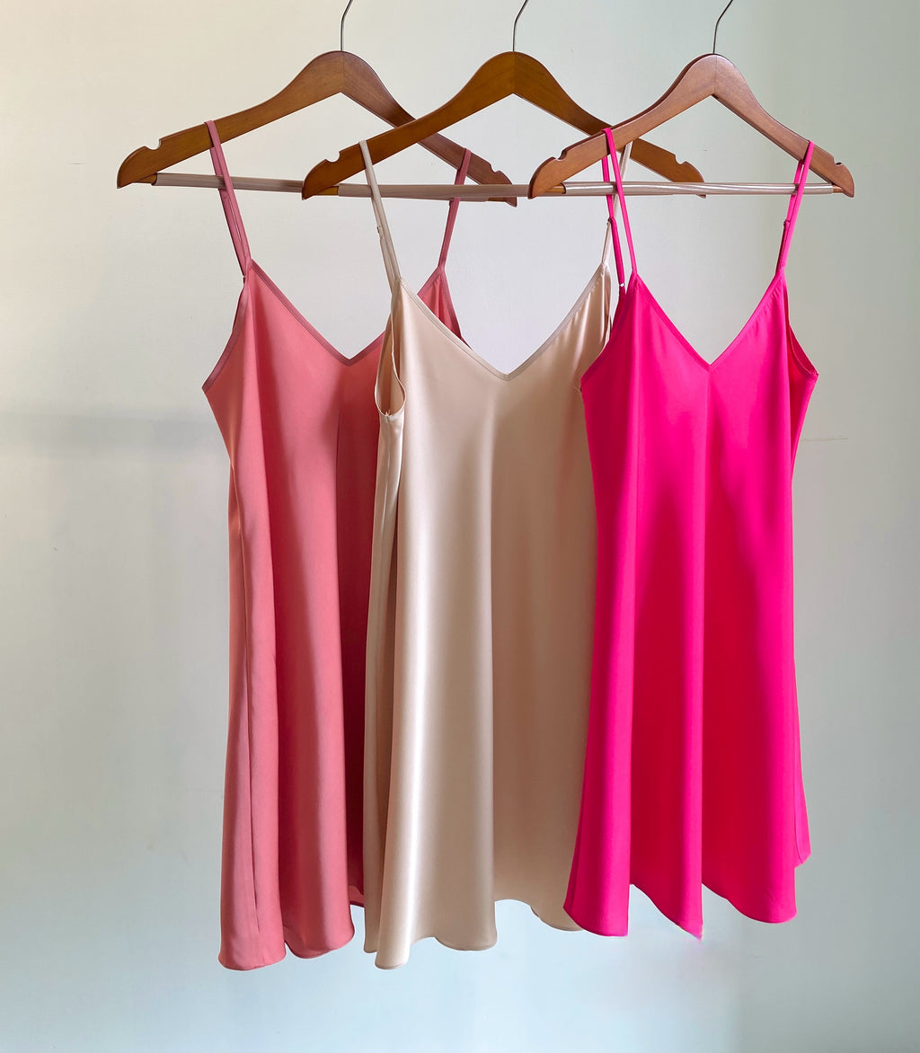 Joie Satin Slip Dress Bridesmaid Nightgown Under Slip or Petticoat