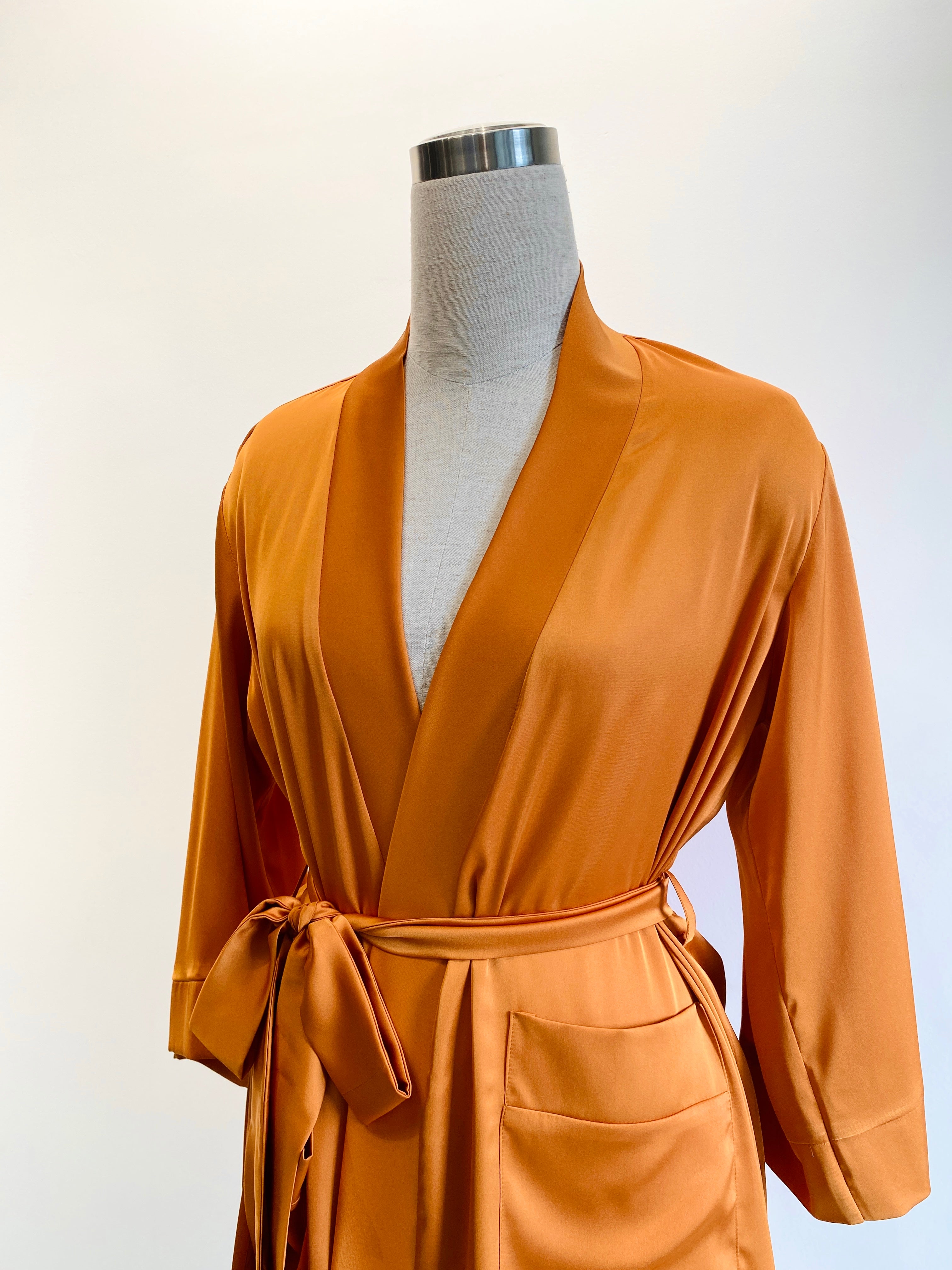 Silky Robe Getting Ready Dress Bridal Party Loungewear Satin Kimono