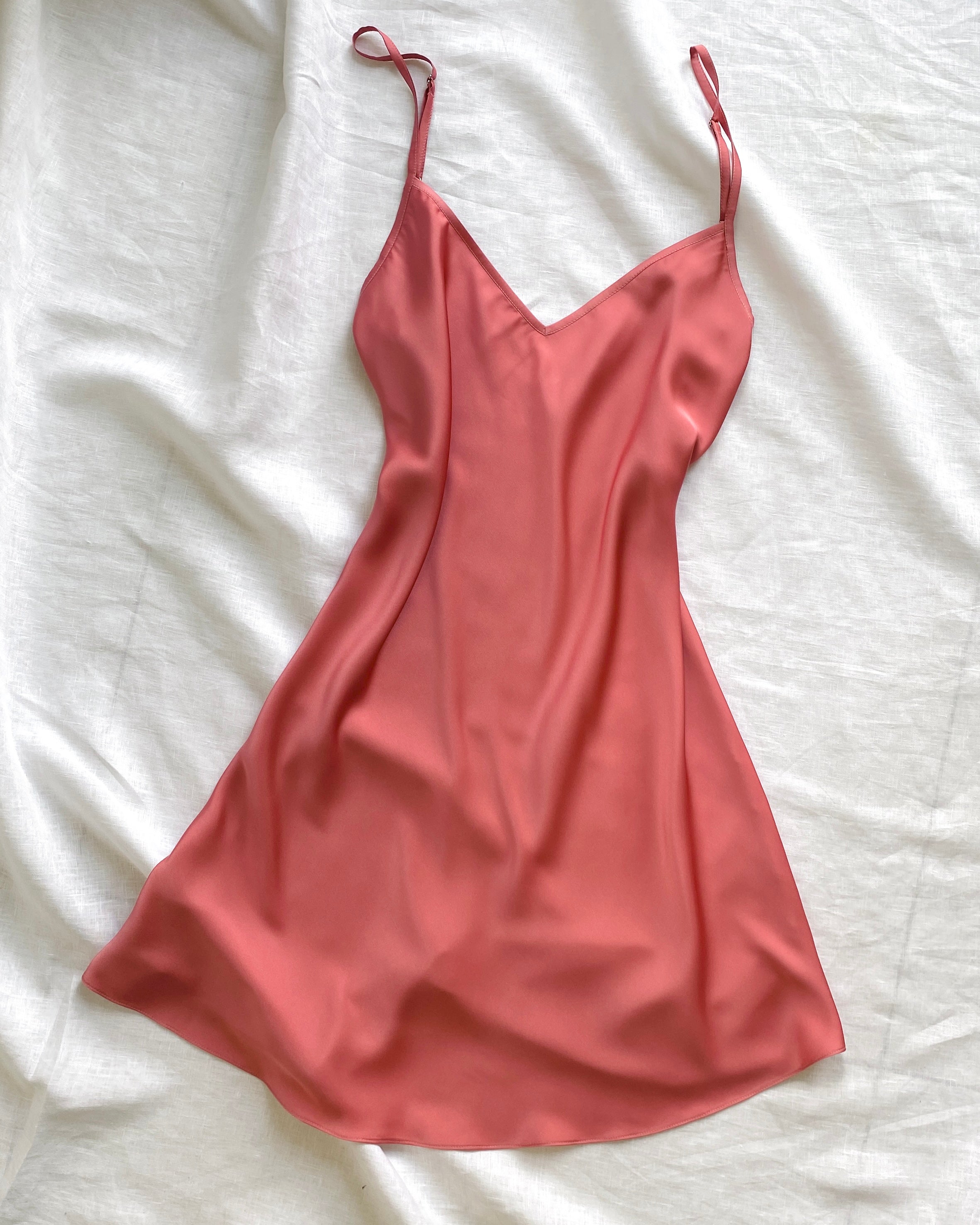 Joie Satin Slip Dress Cami Nightgown Silky Sleepwear
