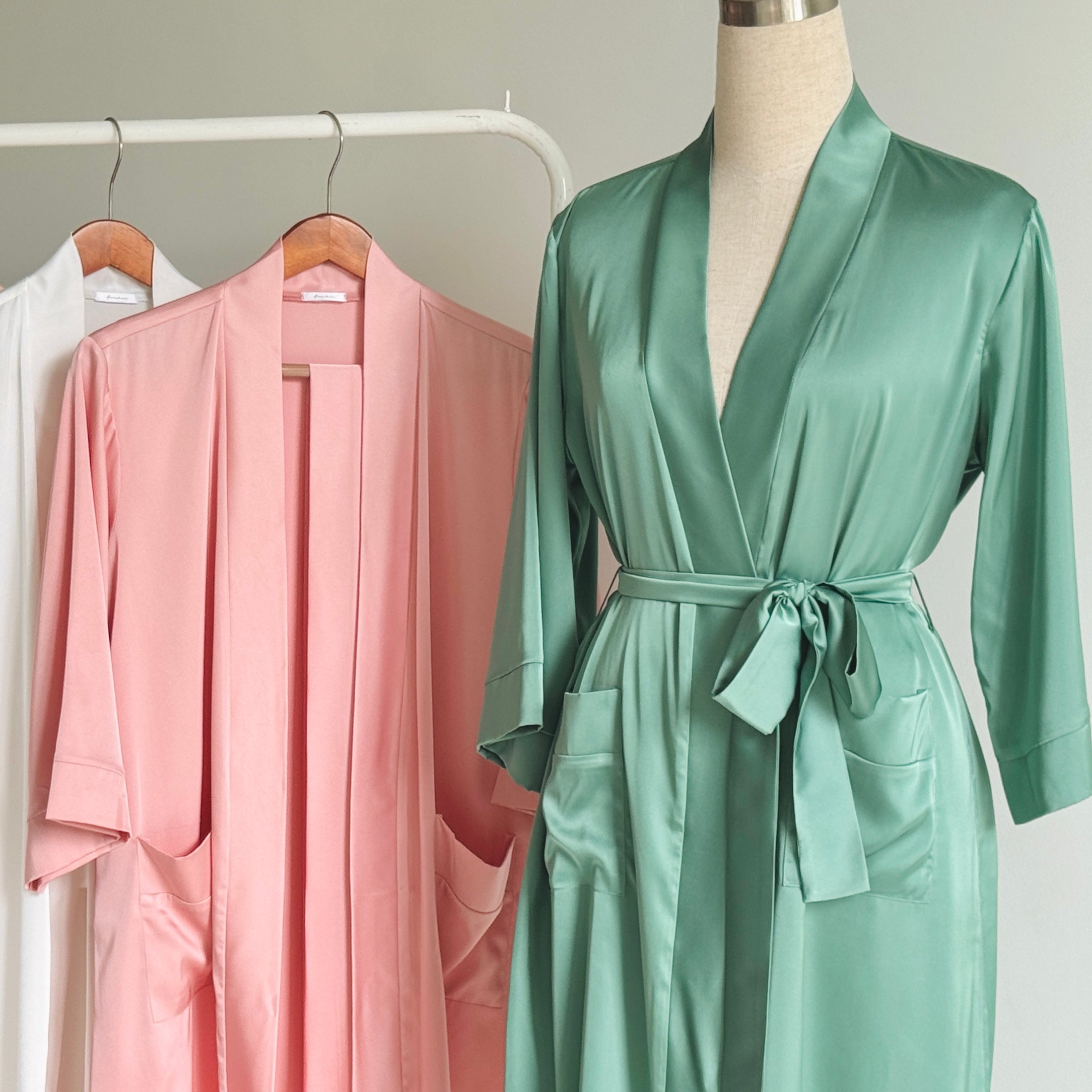 Cami Nightgown Bridal Party Bridesmaid Gift Women's Sleepwear Satin Robe