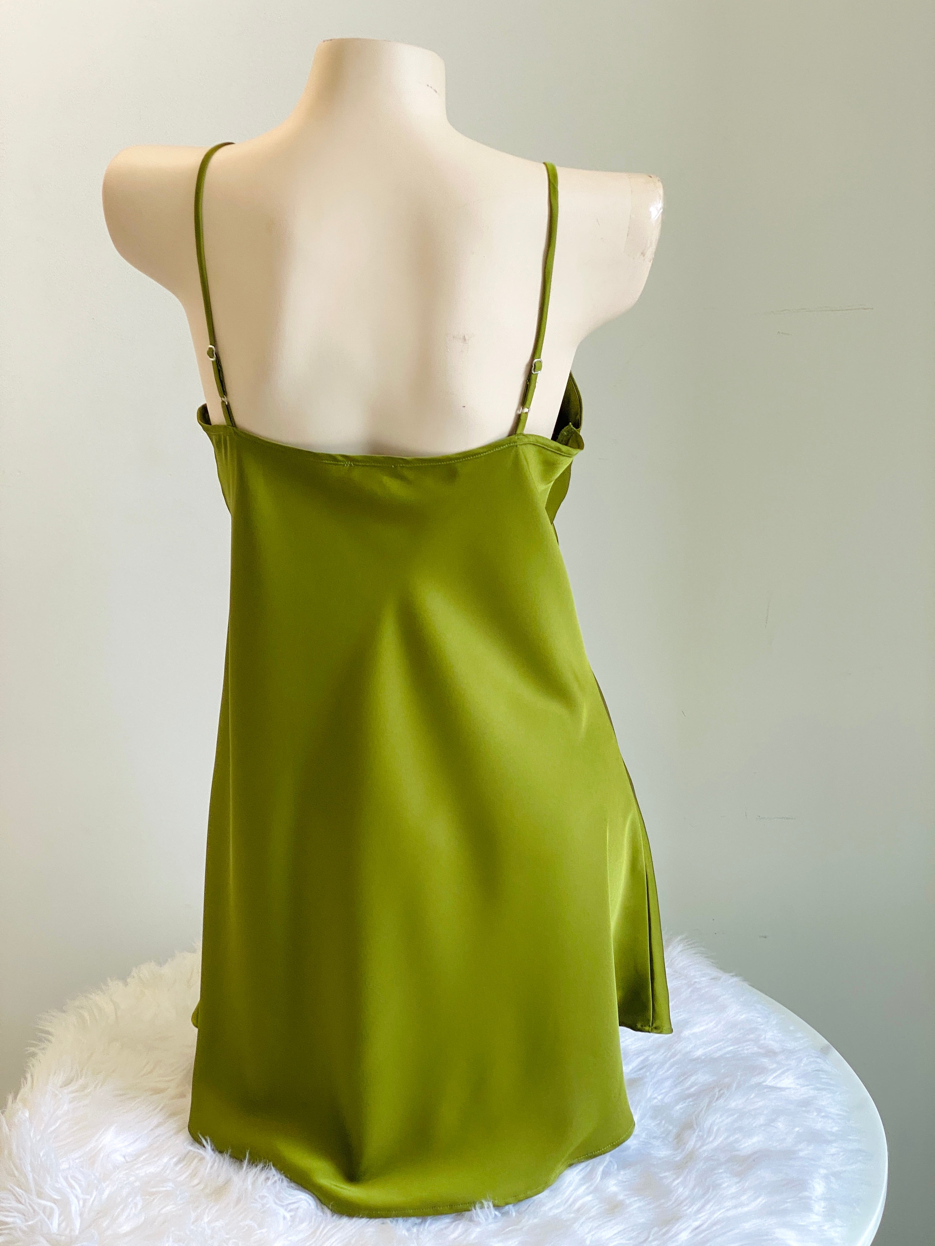 Satin Slip Dress Women's Sleepwear Bridesmaid Nightgown Kevacup1