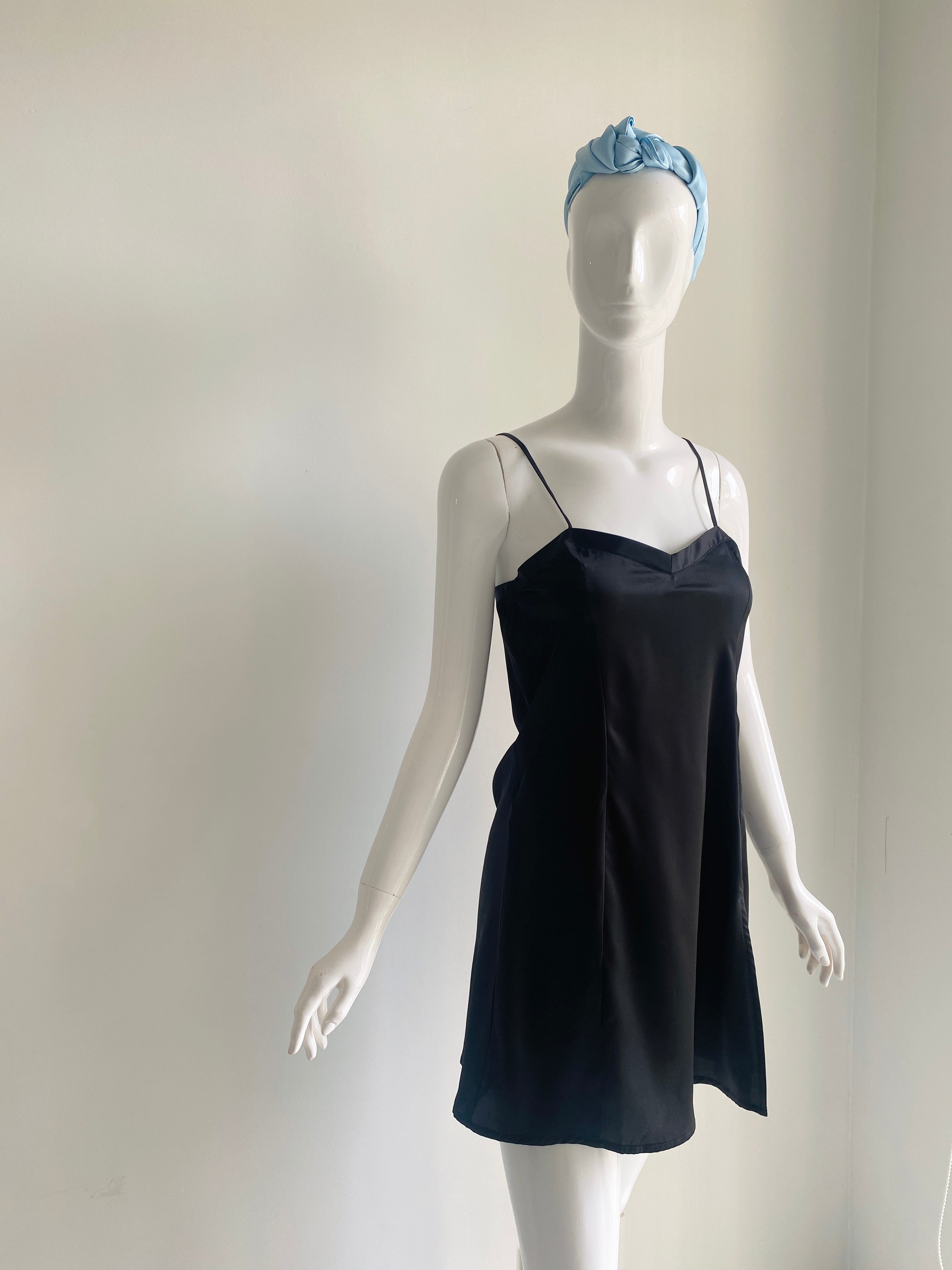 White Satin Slip Dress, Bridal Nightdress, Bridesmaid Gift, Honeymoon Sleepwear MERCY Dress