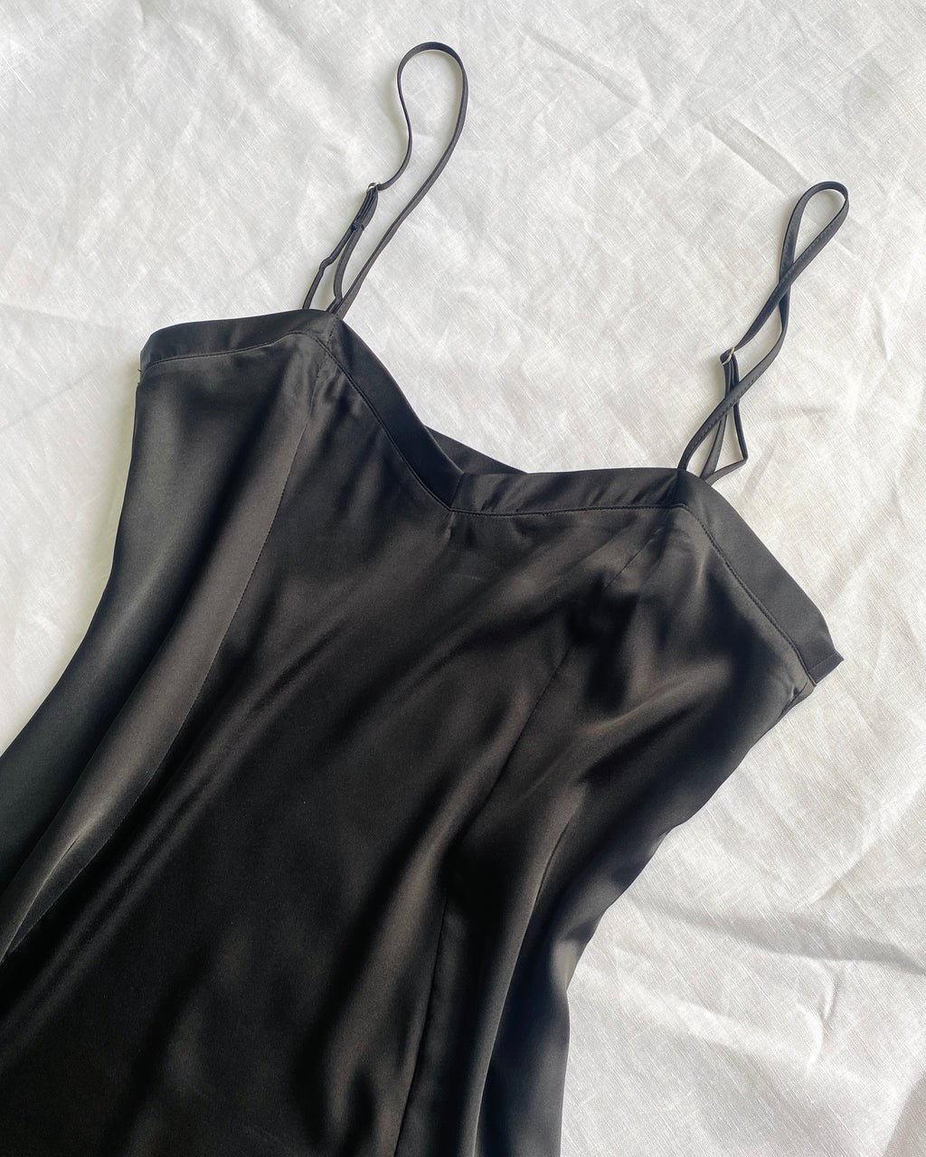White Satin Slip Dress, Bridal Nightdress, Bridesmaid Gift, Honeymoon Sleepwear MERCY Dress
