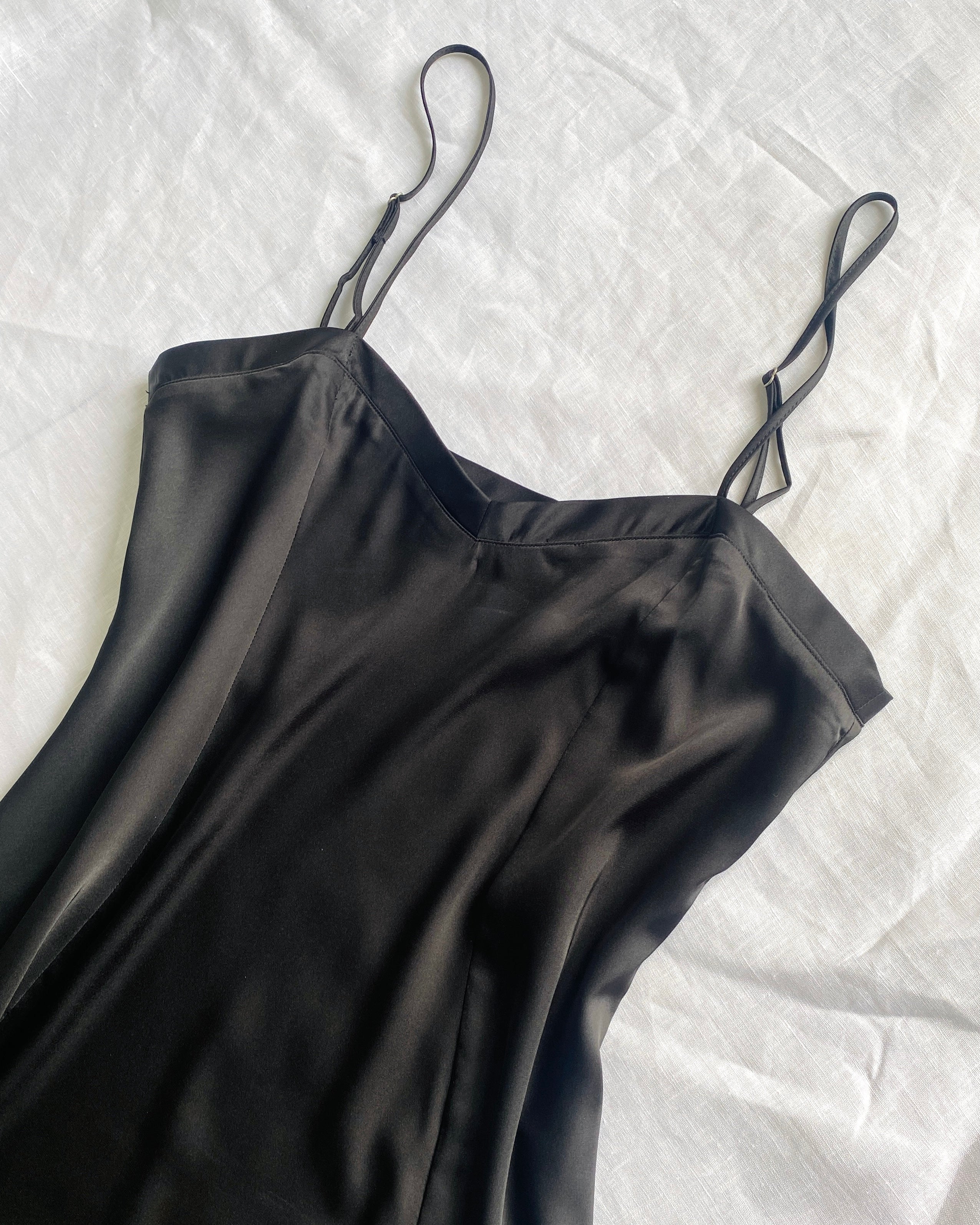 White Satin Slip Dress, Bridal Nightdress, Bridesmaid Gift, Honeymoon Sleepwear MERCY Dress