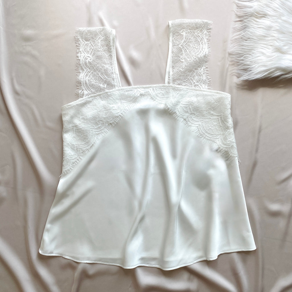 Kristal Long Pants Satin Camisole, Cute Women's Loungewear Pajama Set