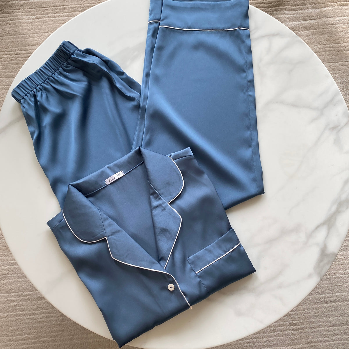 Satin Pajama Set, Short Sleeve Pants, Bridal Sleepwear, Mix PJ