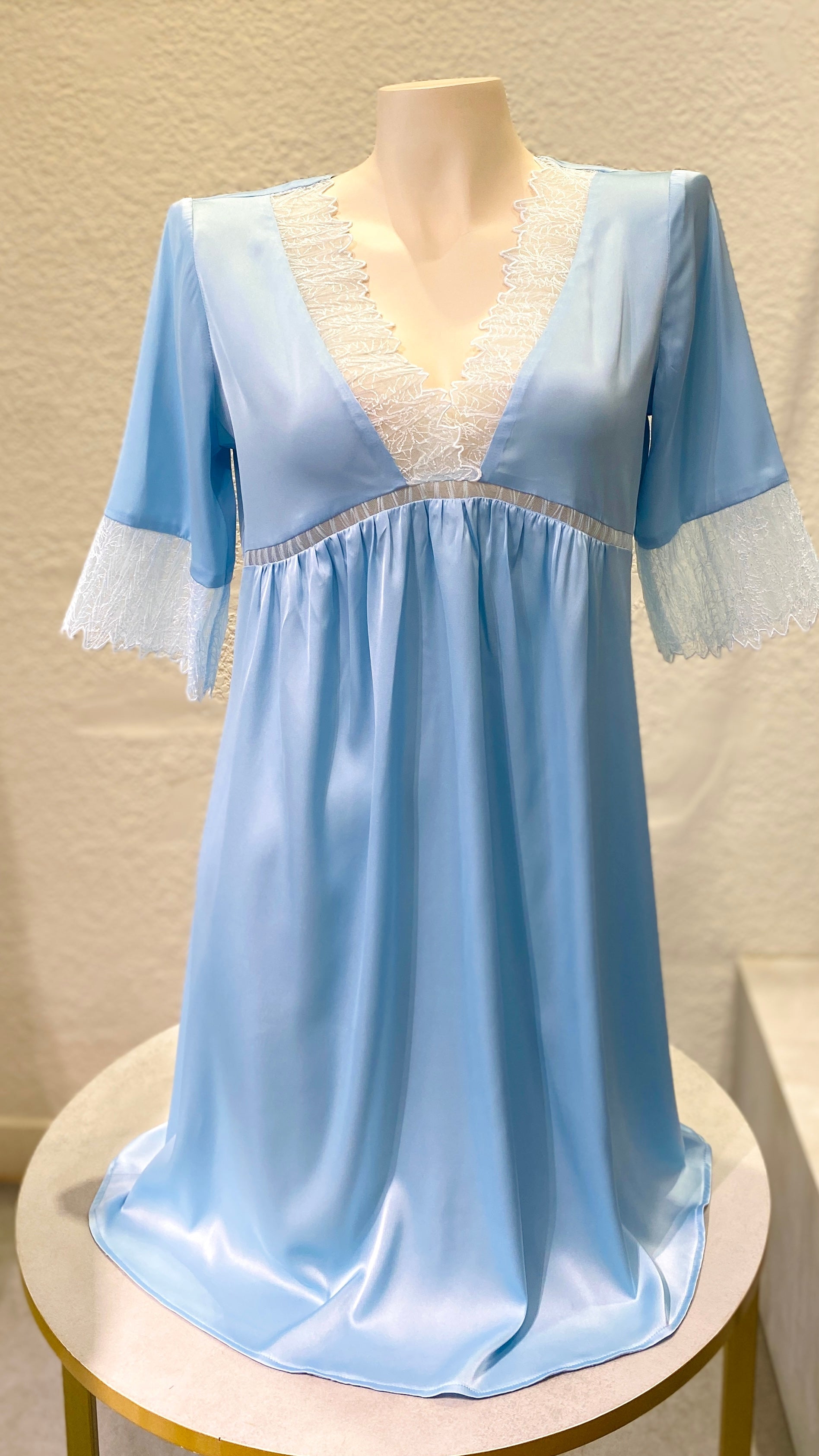 Mila Satin Lace Slip Dress, Women’s Slip Dress, Romantic Nightdress