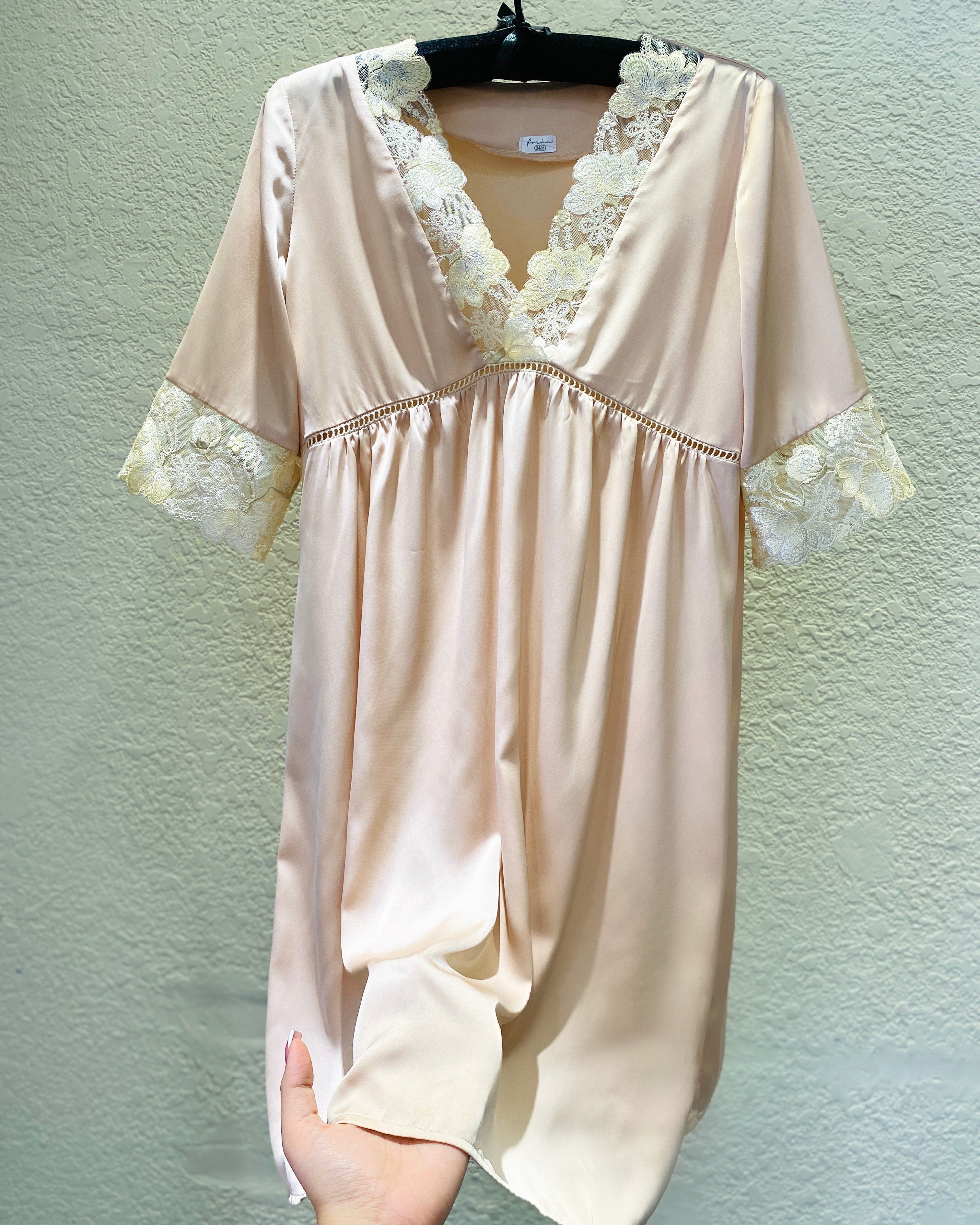 Mila Satin Lace Slip Dress, Women’s Slip Dress, Romantic Nightdress