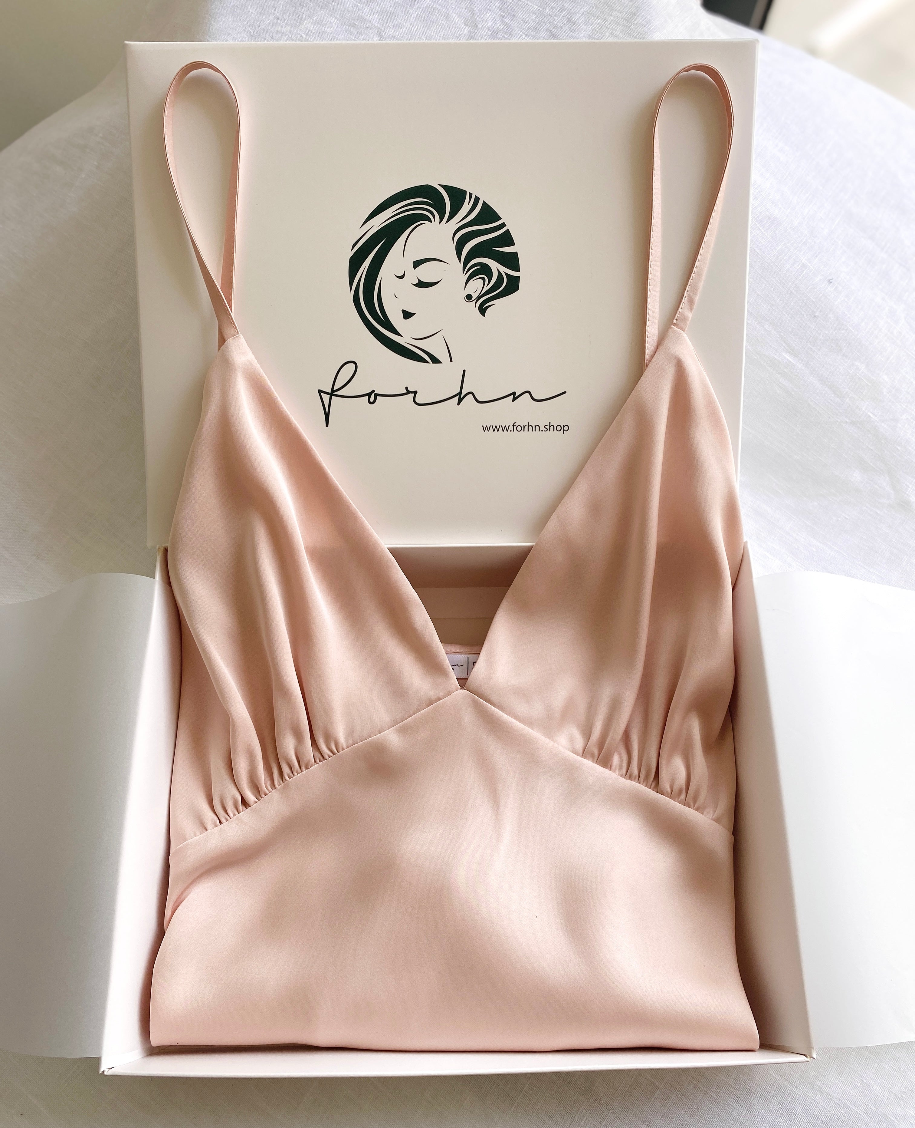 Satin Slip Dress Bridal Nightgown Women's Sleepwear Bridesmaid Gift Kevacup1