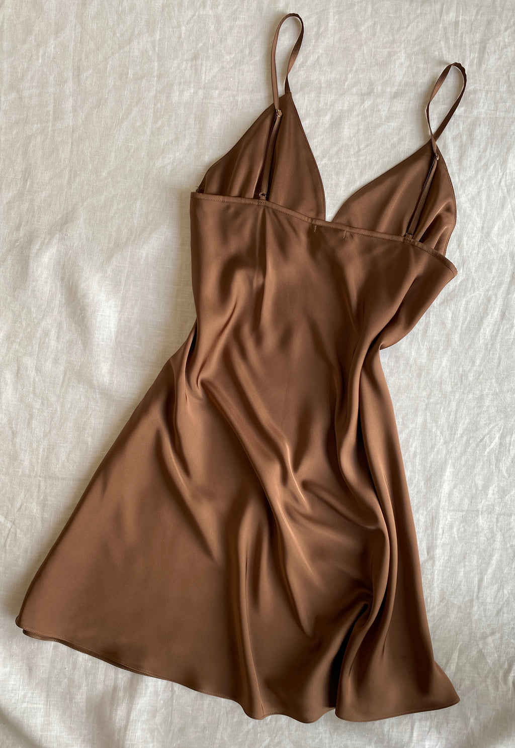 Satin Slip Dress Cami Nightgown Bridesmaid Gift Women's Sleepwear Kevacup1
