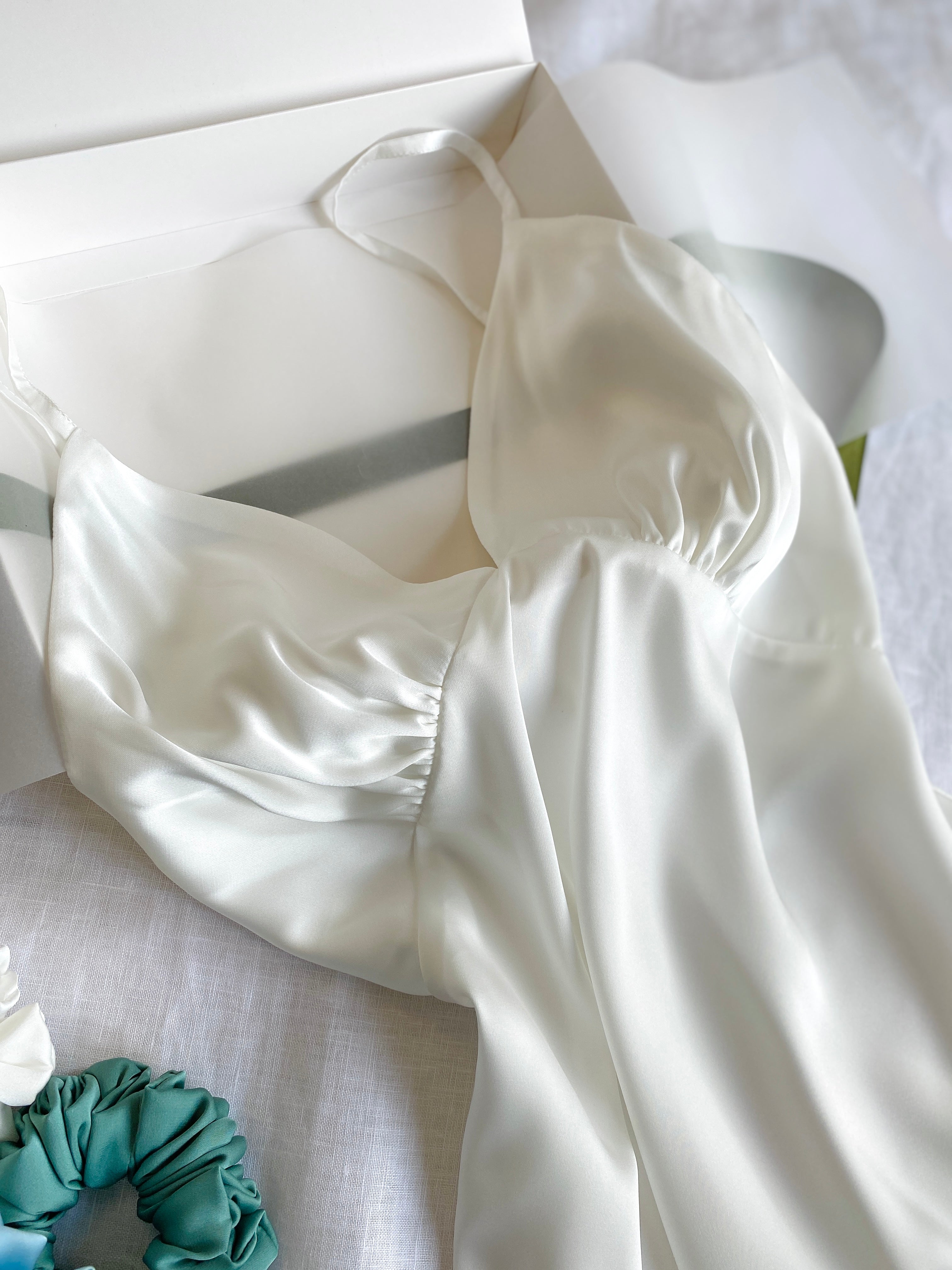 Satin Slip Dress Bridal Nightgown Women's Sleepwear Bridesmaid Gift Kevacup1