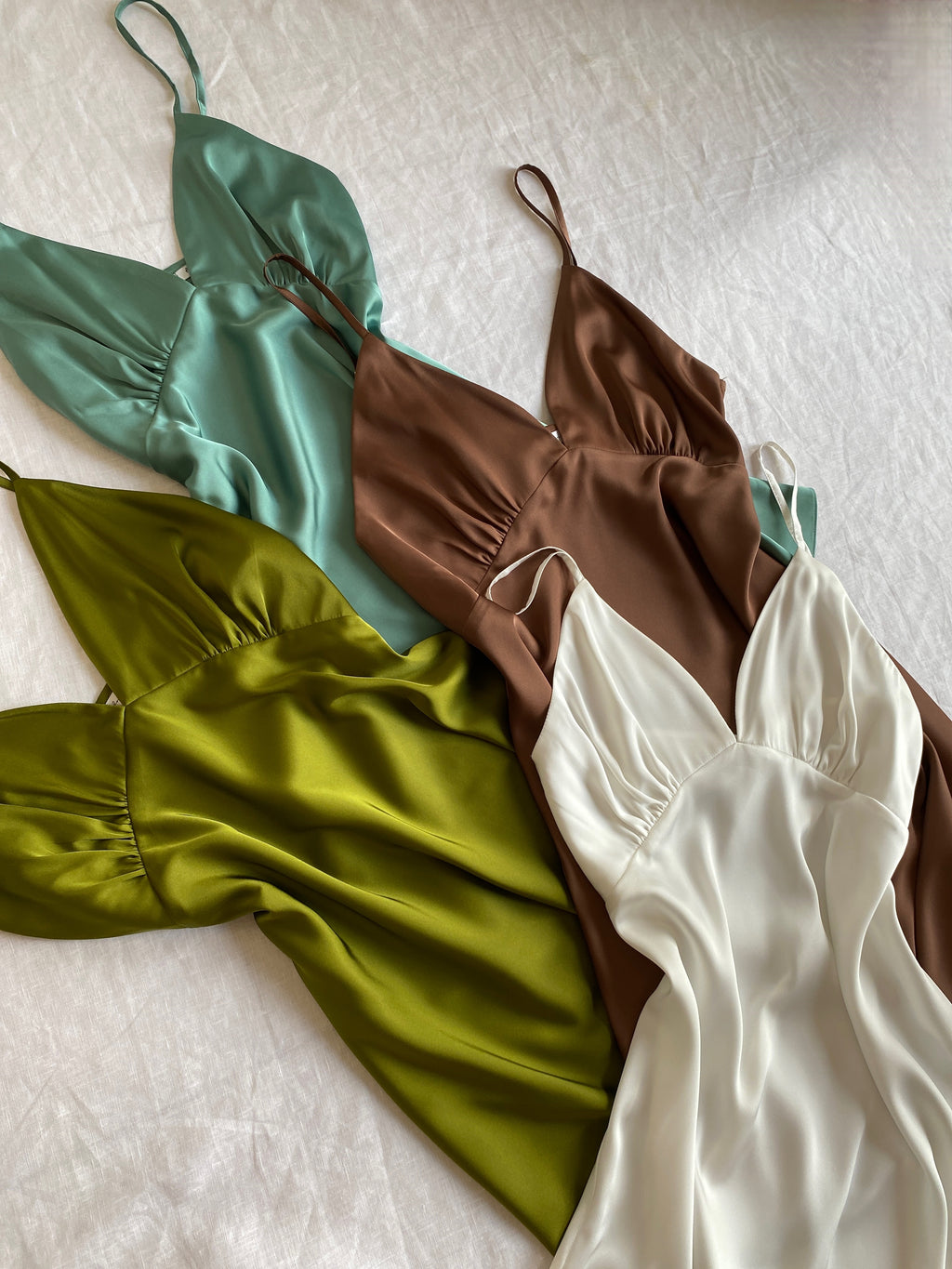 Satin Slip Dress Bridal Nightgown Women's Sleepwear Bridesmaid Gift Kevacup1