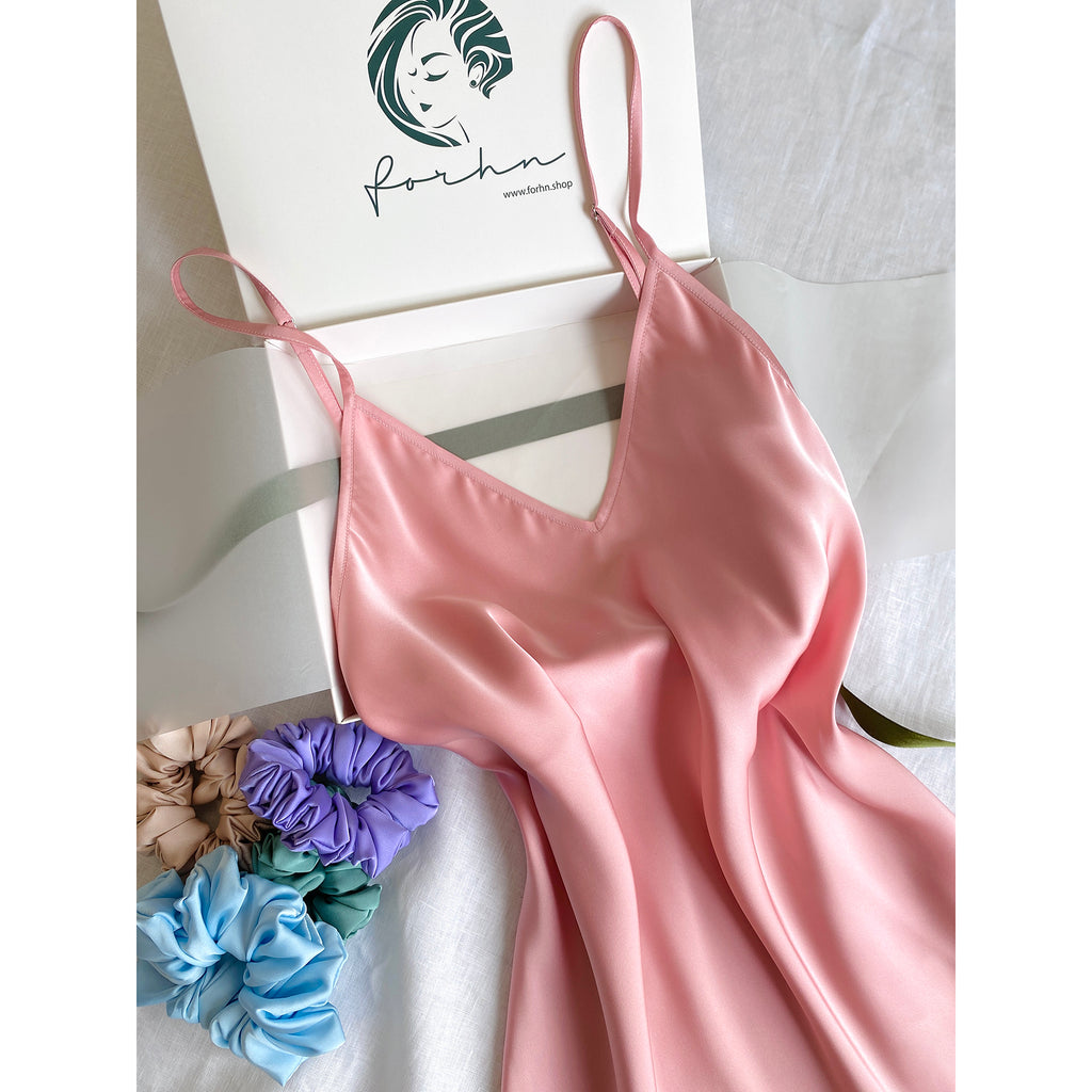 Ami Silky Cami Nightgown Date Night Dress Romantic Gift For Her