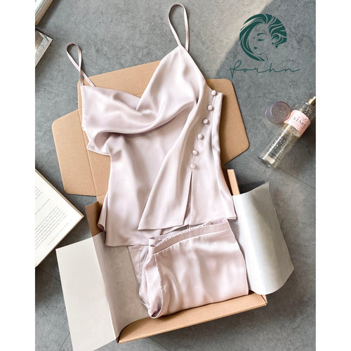 Alva Cowl Neck Camisole Pajama Set