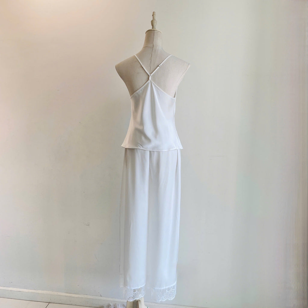Satin Lace Cami & Pants Set Bridal Pajamas LAYLILSET
