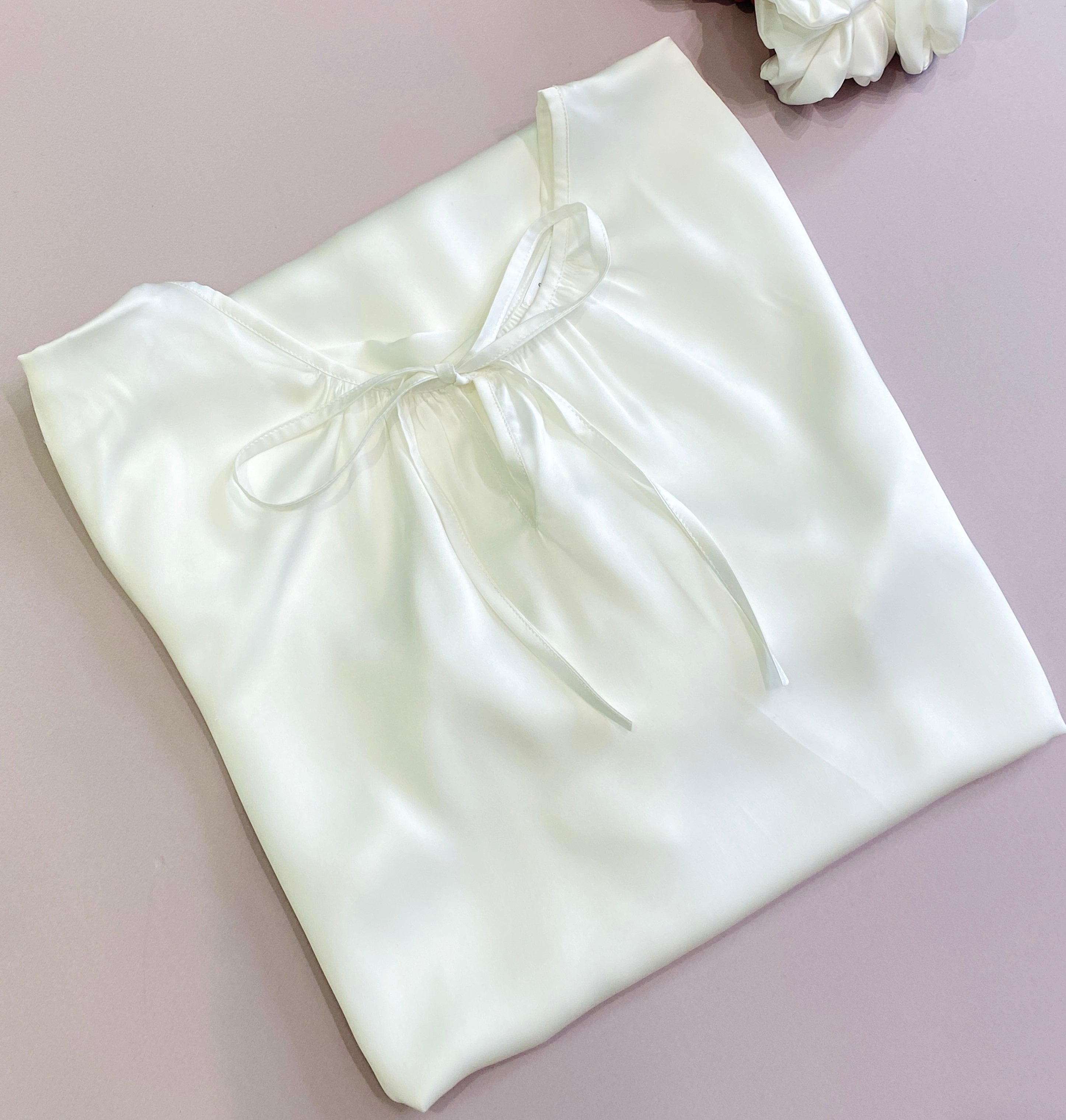 Moonla Ruffle Sleeve Nightgown, Romantic Satin Dress, Feminine Sleep Dress