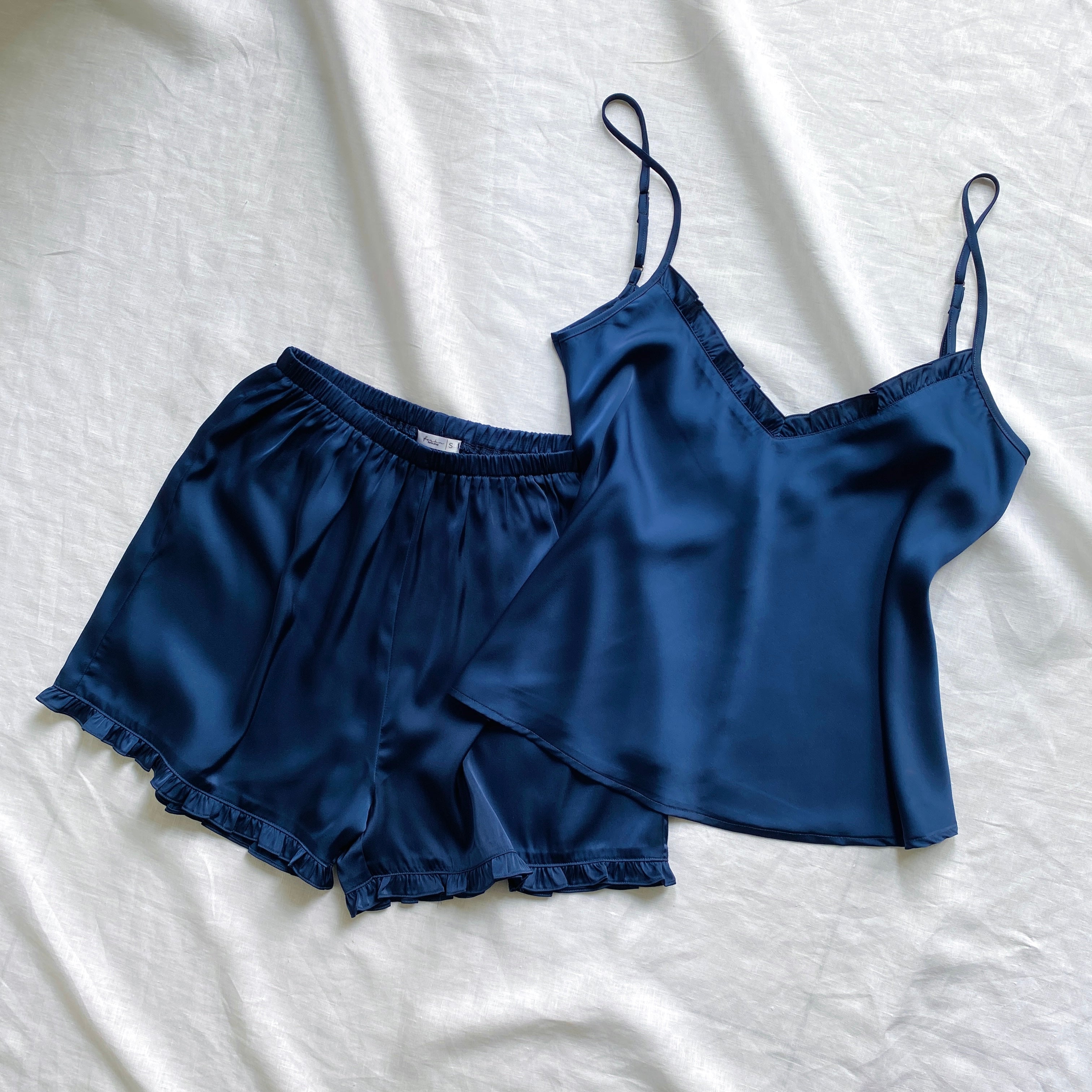 Satin Cami and Shorts: Bridal Party Pajamas, Bride & Bachelorette Gift JULIE