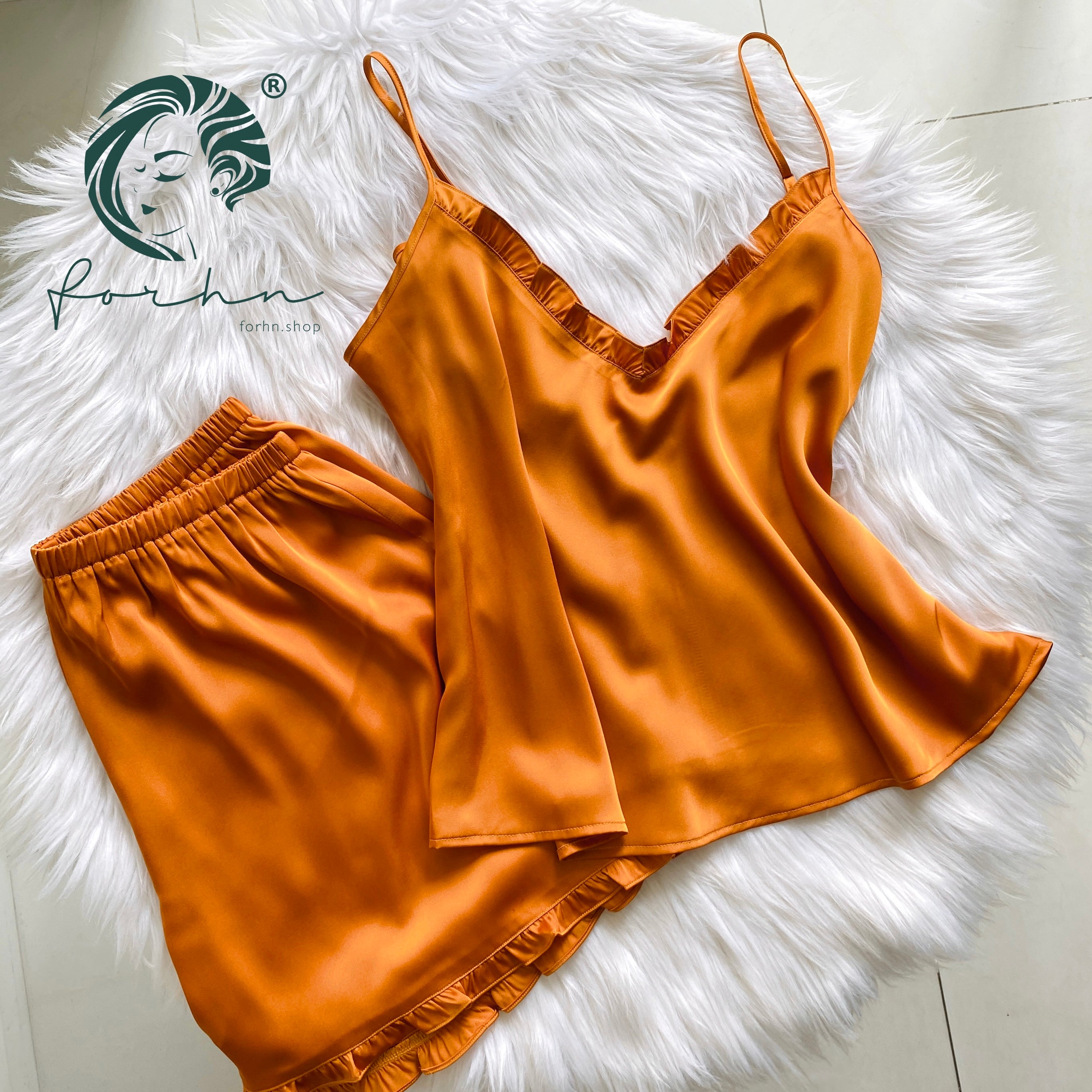 Satin Cami and Shorts: Bridal Party Pajamas, Bride & Bachelorette Gift JULIE