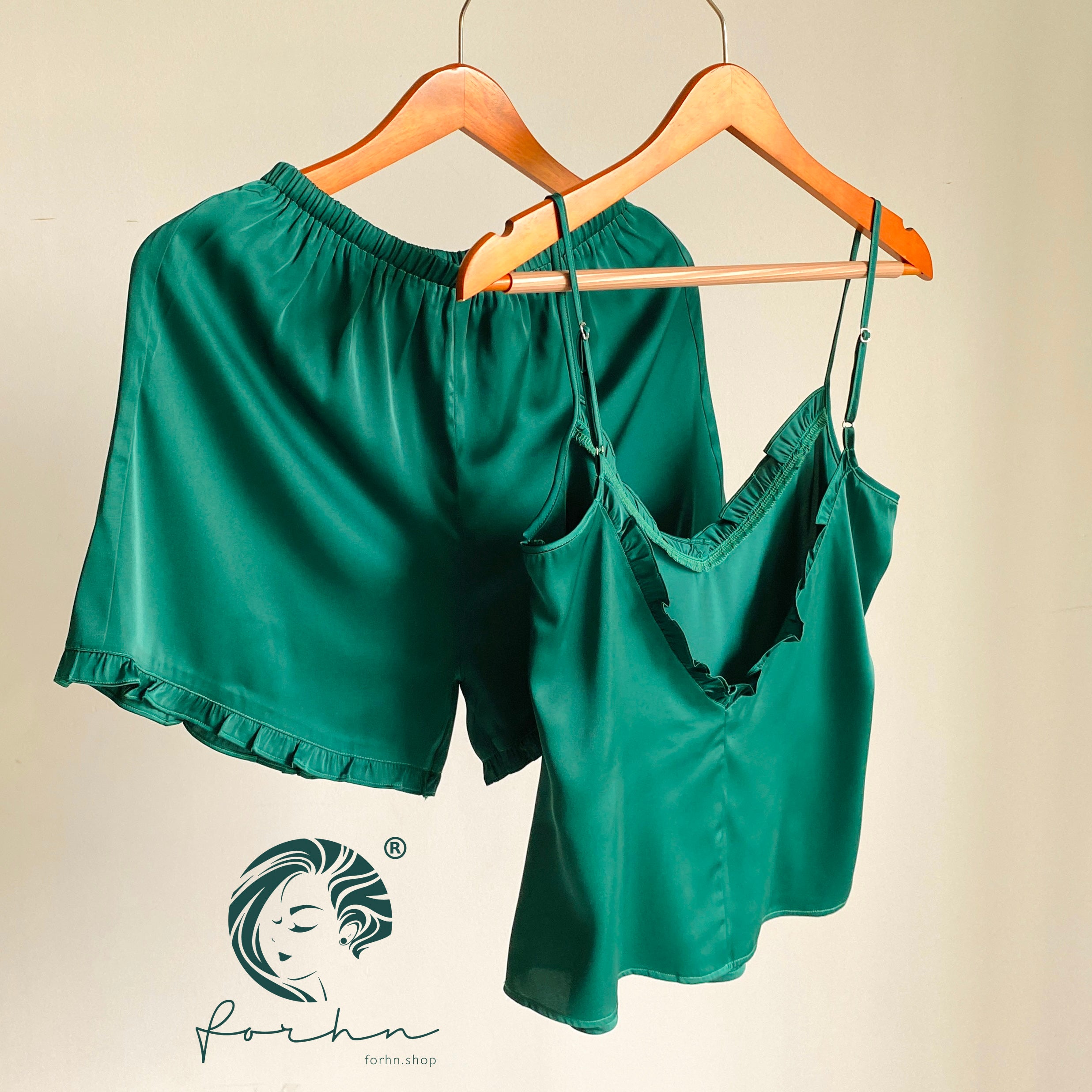 Satin Cami and Shorts: Bridal Party Pajamas, Bride & Bachelorette Gift JULIE