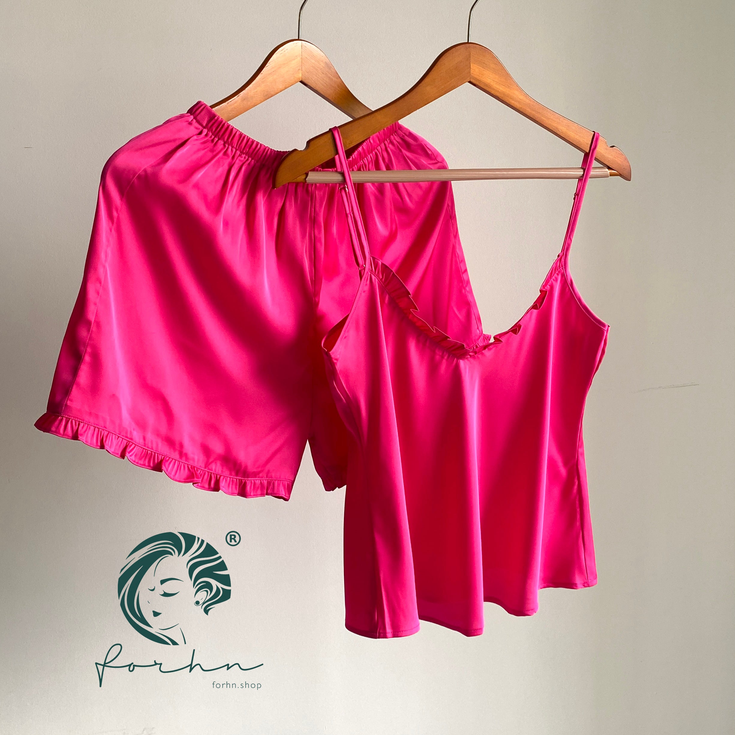 Satin Cami and Shorts: Bridal Party Pajamas, Bride & Bachelorette Camisole Set JULIE