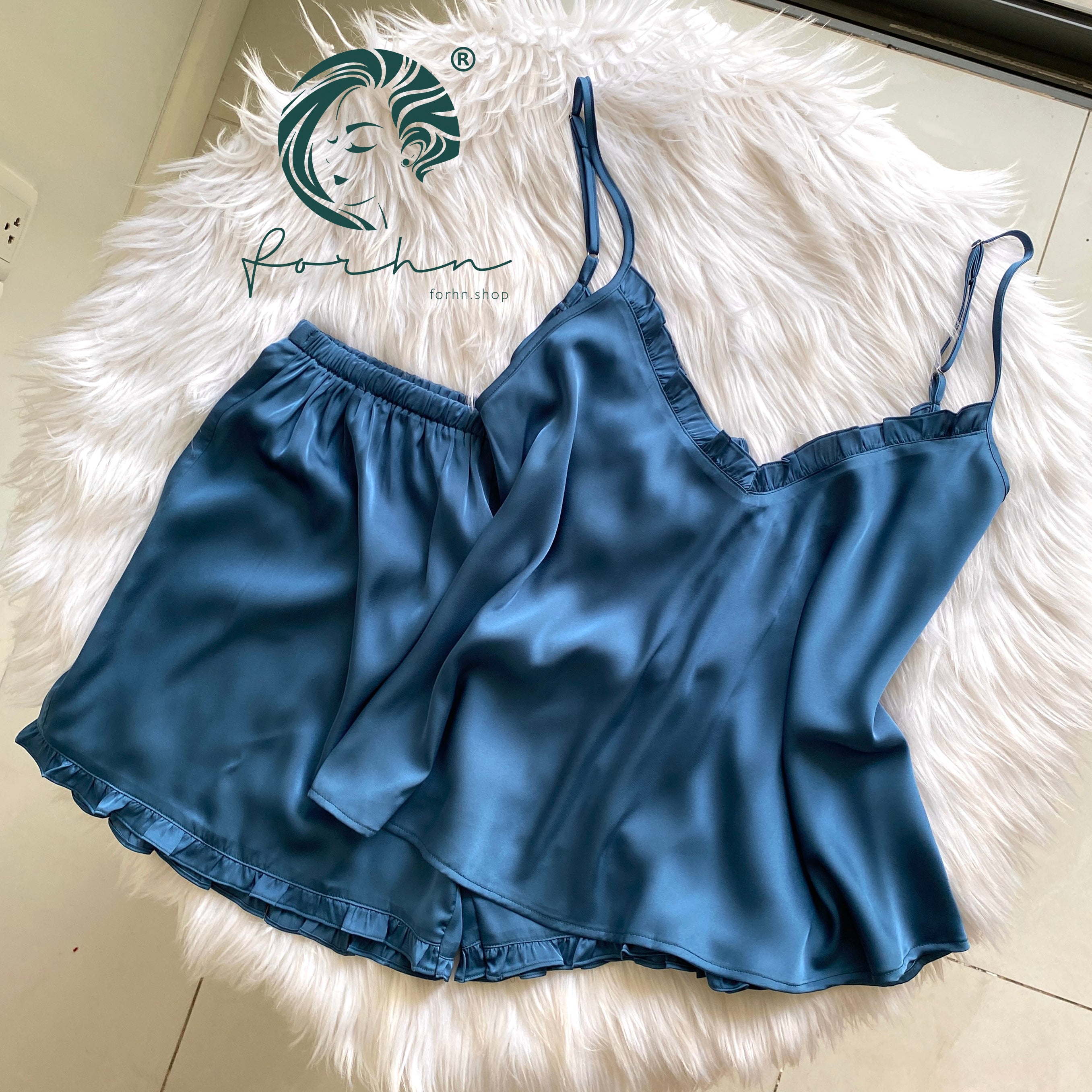 Satin Cami and Shorts: Bridal Party Pajamas, Bride & Bachelorette Gift JULIE