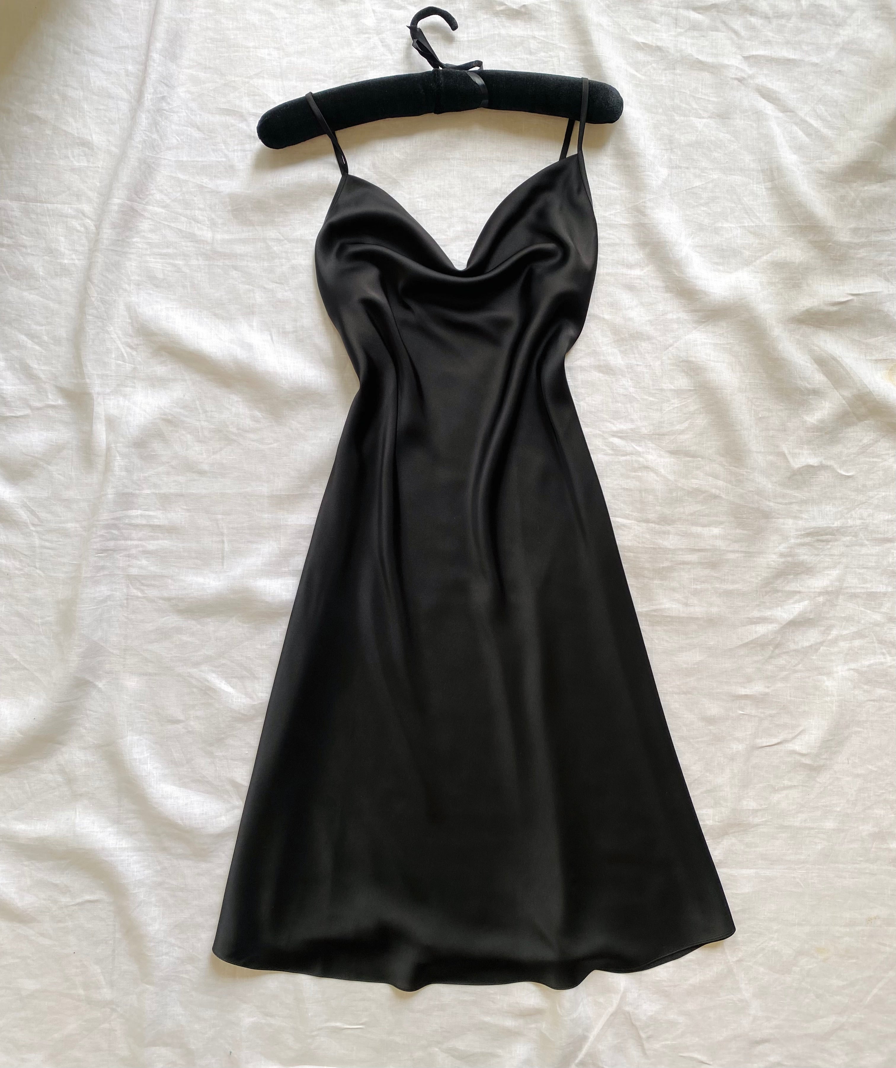 DRDO2 Cowl Neck Silky Dress, Bridesmaid Dress
