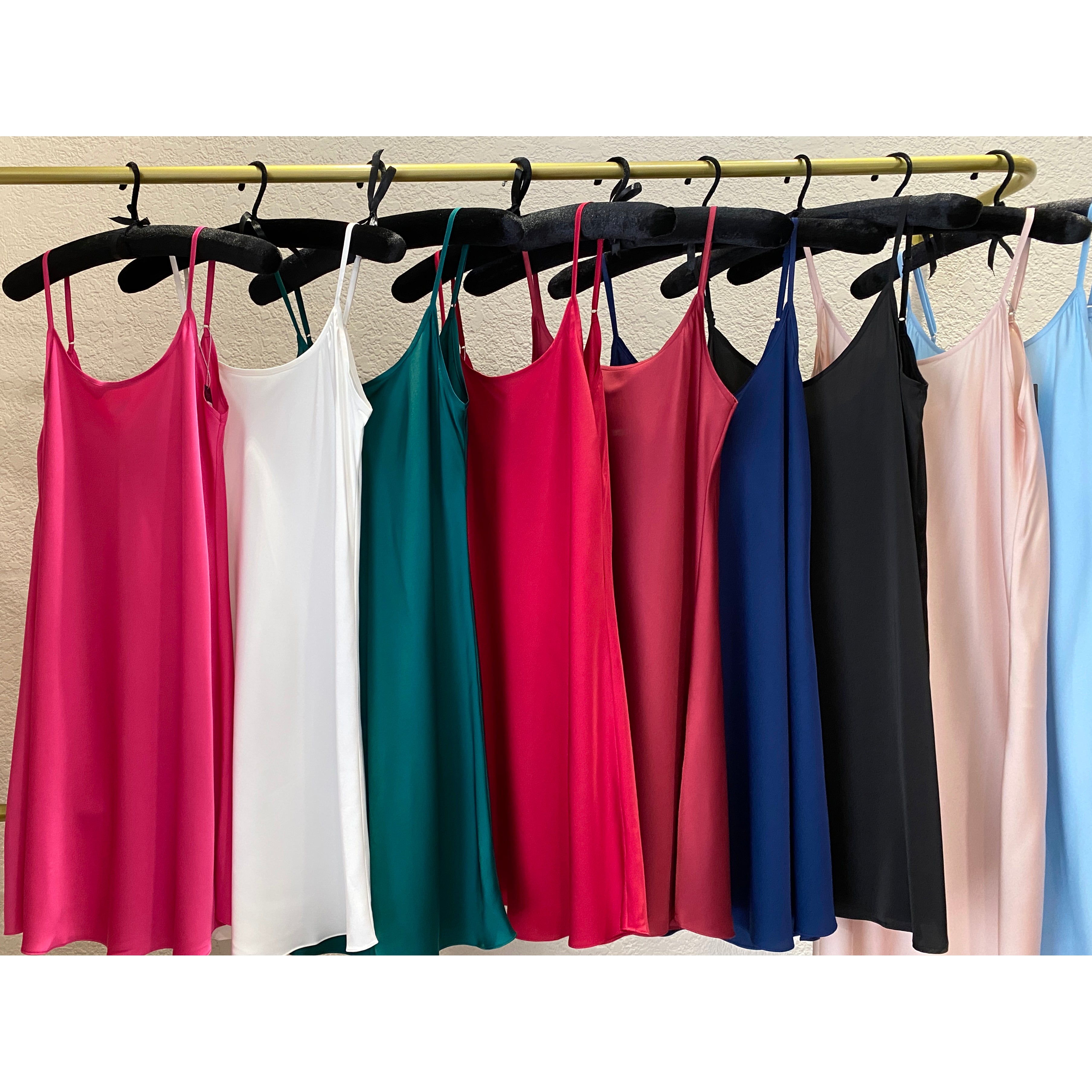 Eve Satin Slip Dress Under slip or Petticoat Silky Cami Sleepwear