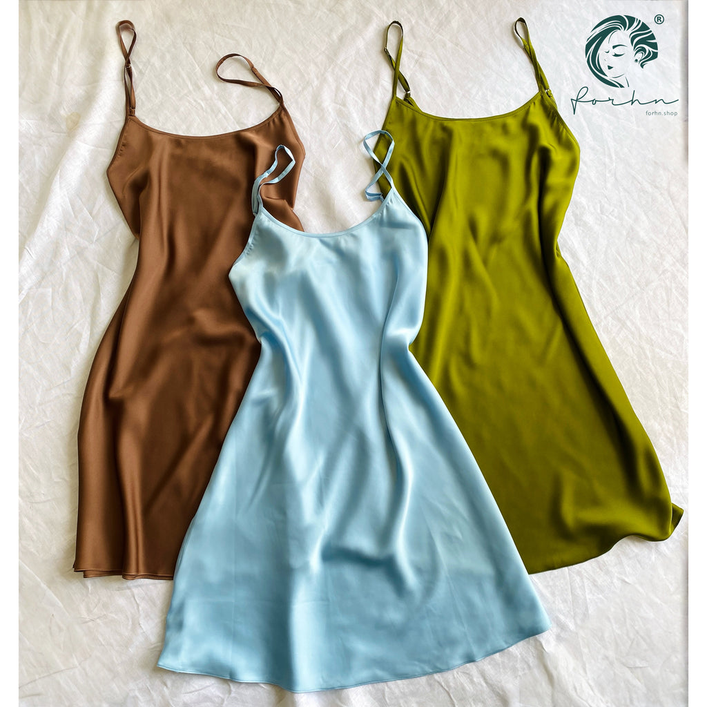 Eve Satin Slip Dress Under slip or Petticoat Silky Cami Sleepwear