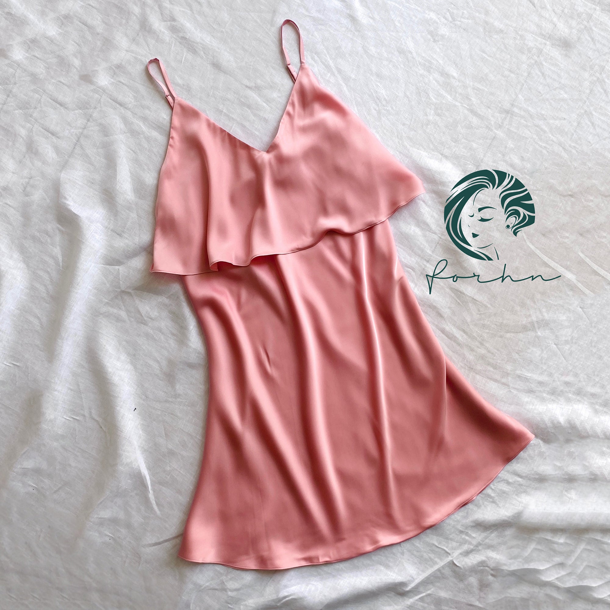 Cara Satin Slip Dress Bridesmaid Gift& Elegant Sleepwear