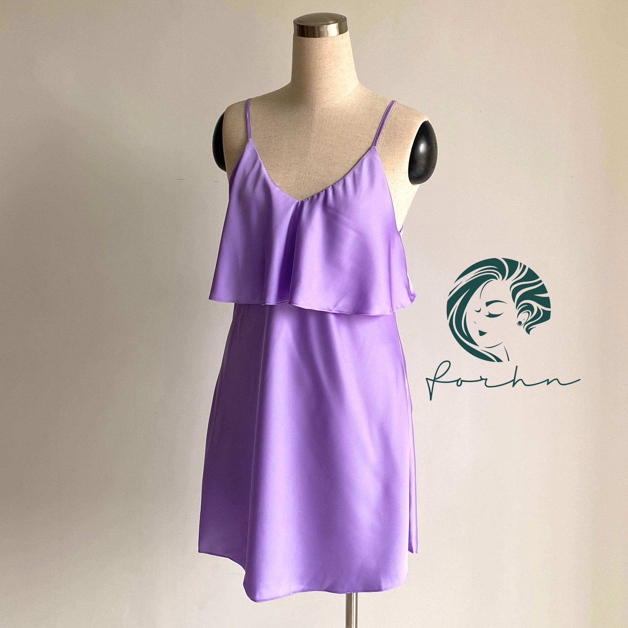 Cara Satin Slip Dress Bridesmaid Gift& Elegant Sleepwear