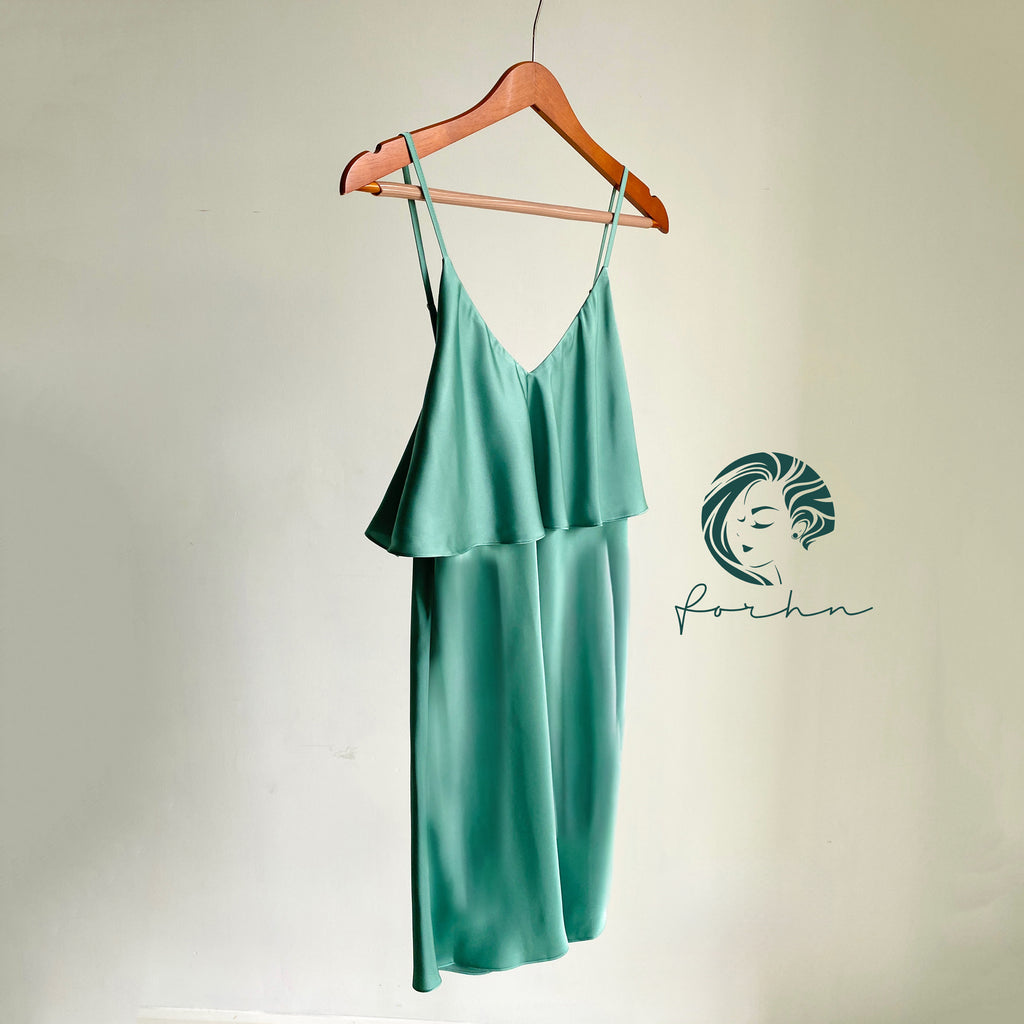 Satin Slip Dress Bia Cut Cami Nightgown Elegant Sleepwear Romantic Gift CARA