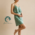 Satin Slip Dress Bia Cut Cami Nightgown Elegant Sleepwear Romantic Gift CARA
