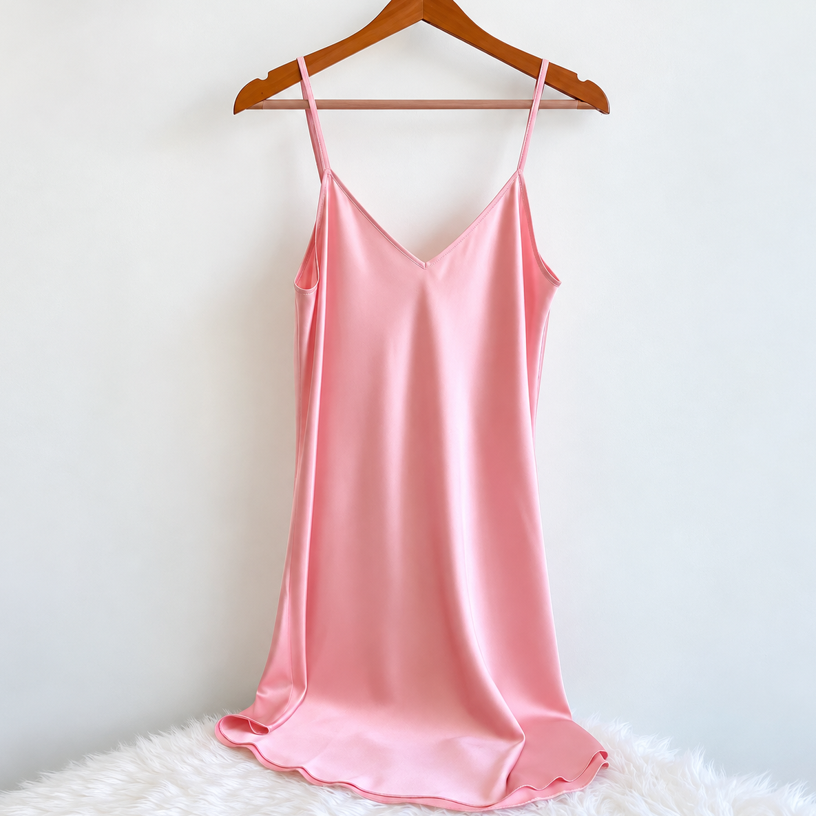 JOINOX Satin Slip Dress silky Sleepwear Under slip or Petticoat Holiday Gift For Her And Mom