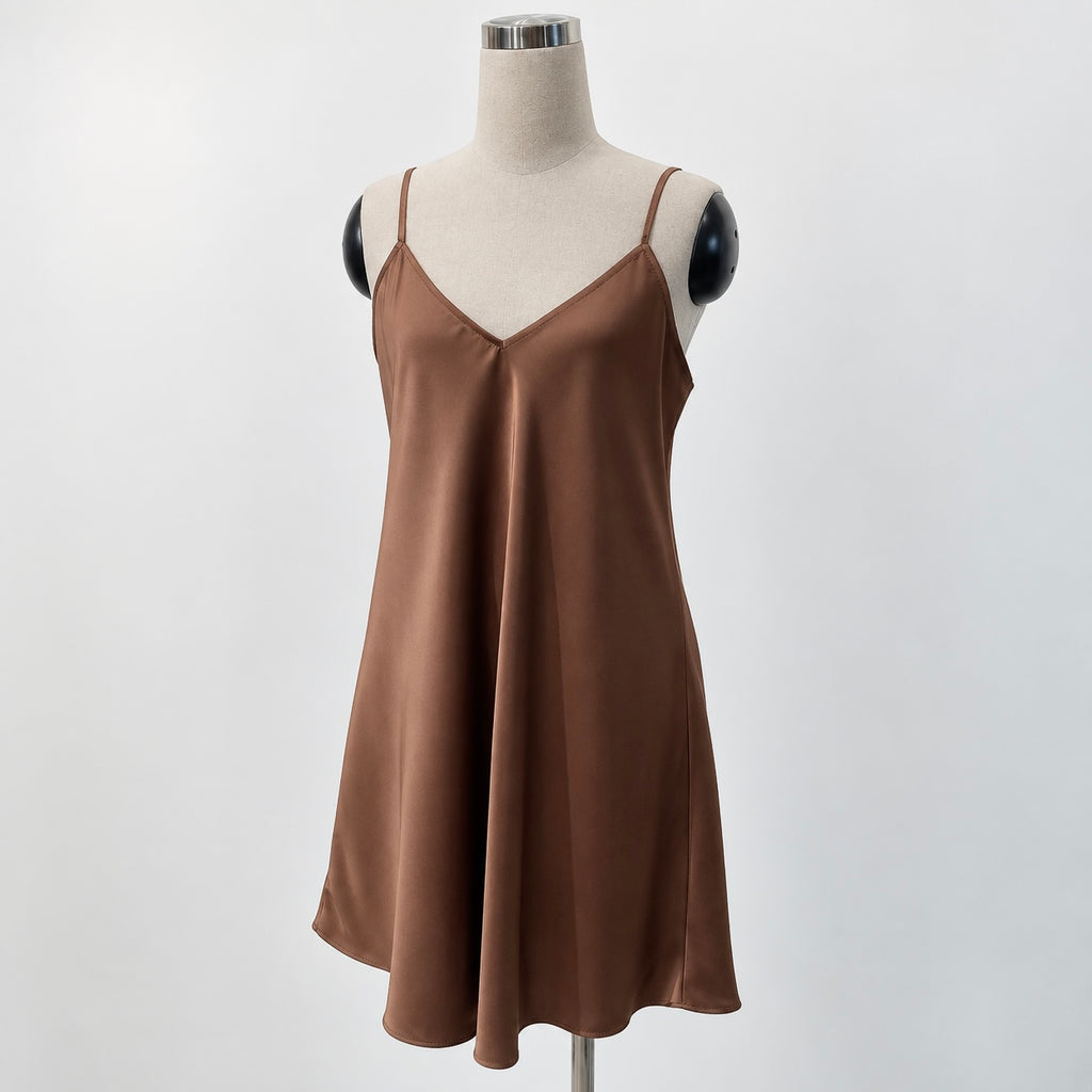 JOINOX Satin Slip Dress silky Sleepwear Under slip or Petticoat Holiday Gift For Her And Mom