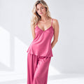 Julie Satin Cami & Pants Set – Double-Layer Top, Sleepwear & Day-to-Night Lounge Set