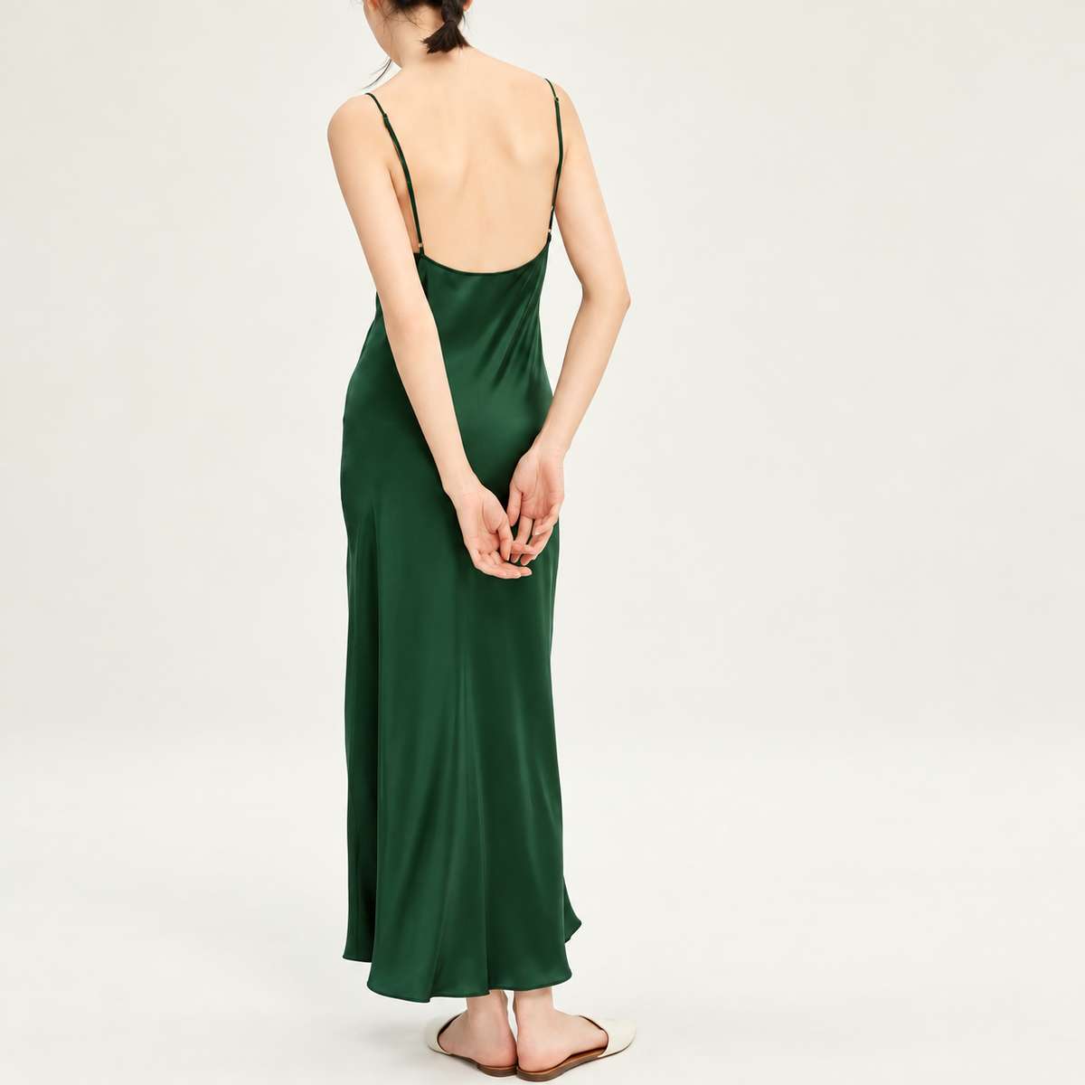 Heavy Weight Satin Maxi Slip Dress | Silky Resort & Party Dress | Pandora
