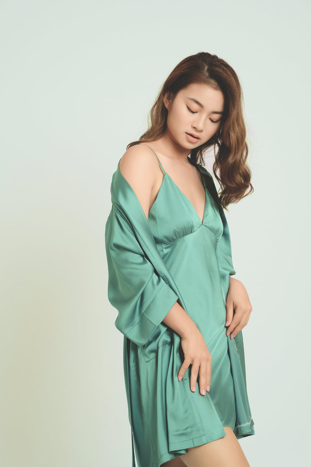 Cami Nightgown Bridal Party Bridesmaid Gift Women's Sleepwear Satin Robe