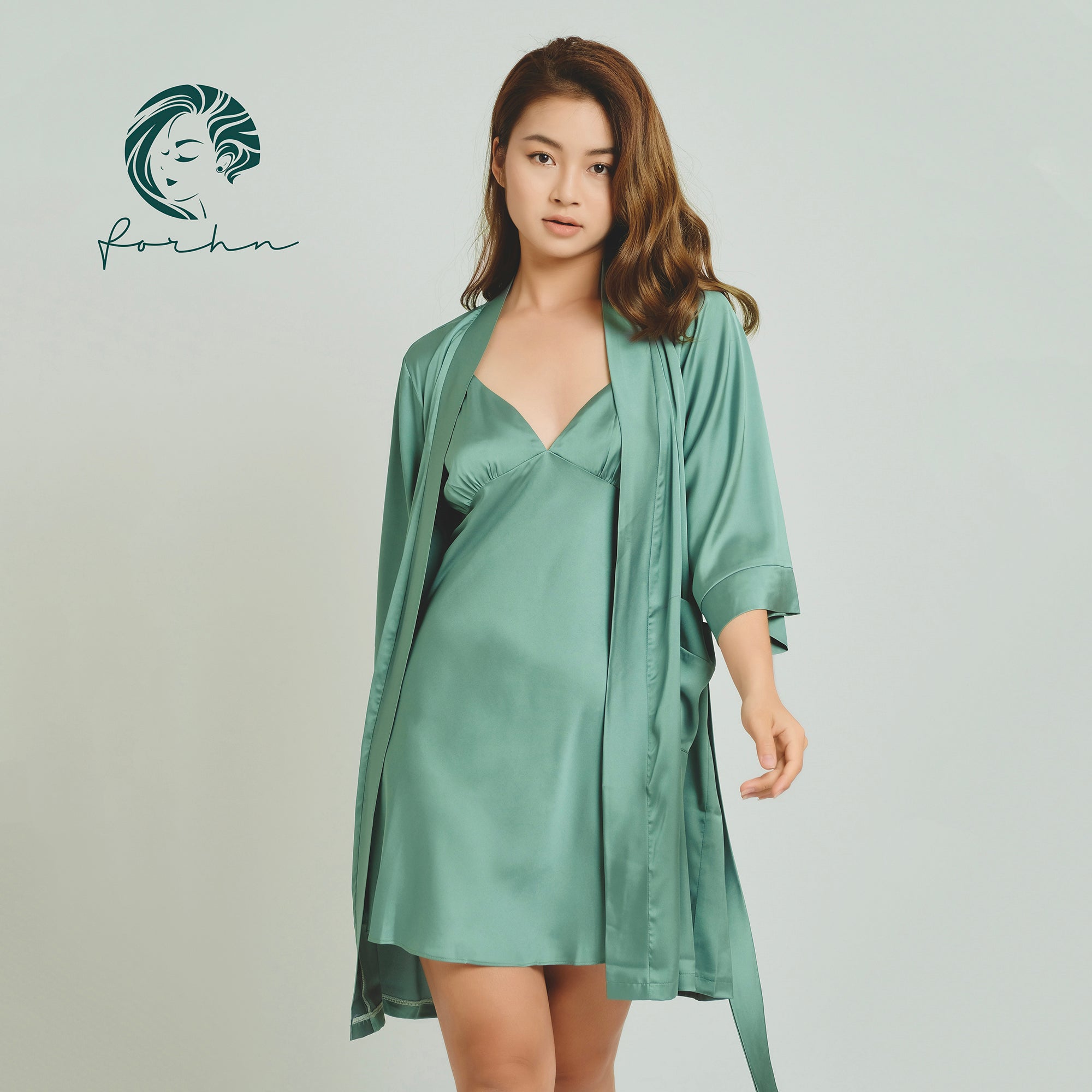 Cami Nightgown Bridal Party Bridesmaid Gift Women's Sleepwear Satin Robe