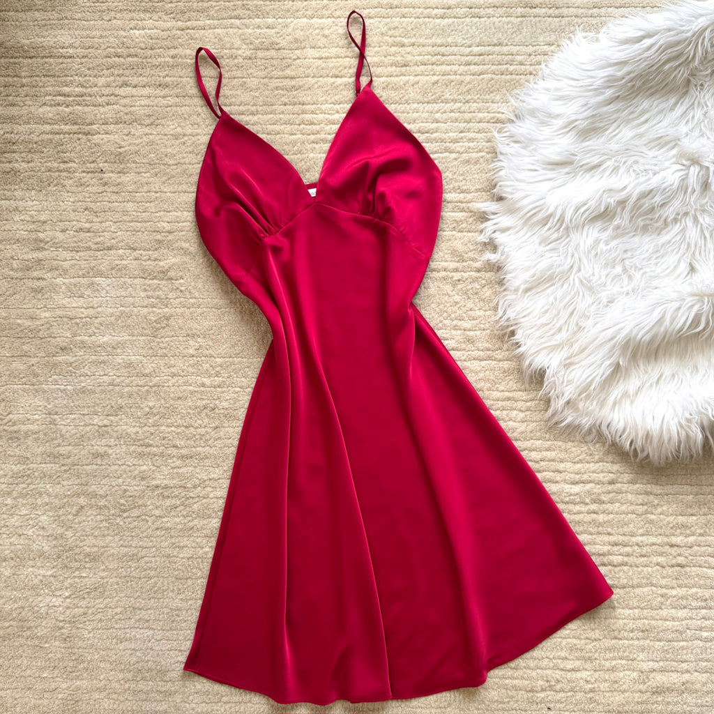 Romantic Satin Slip Dress & Robe  - RobeCup01