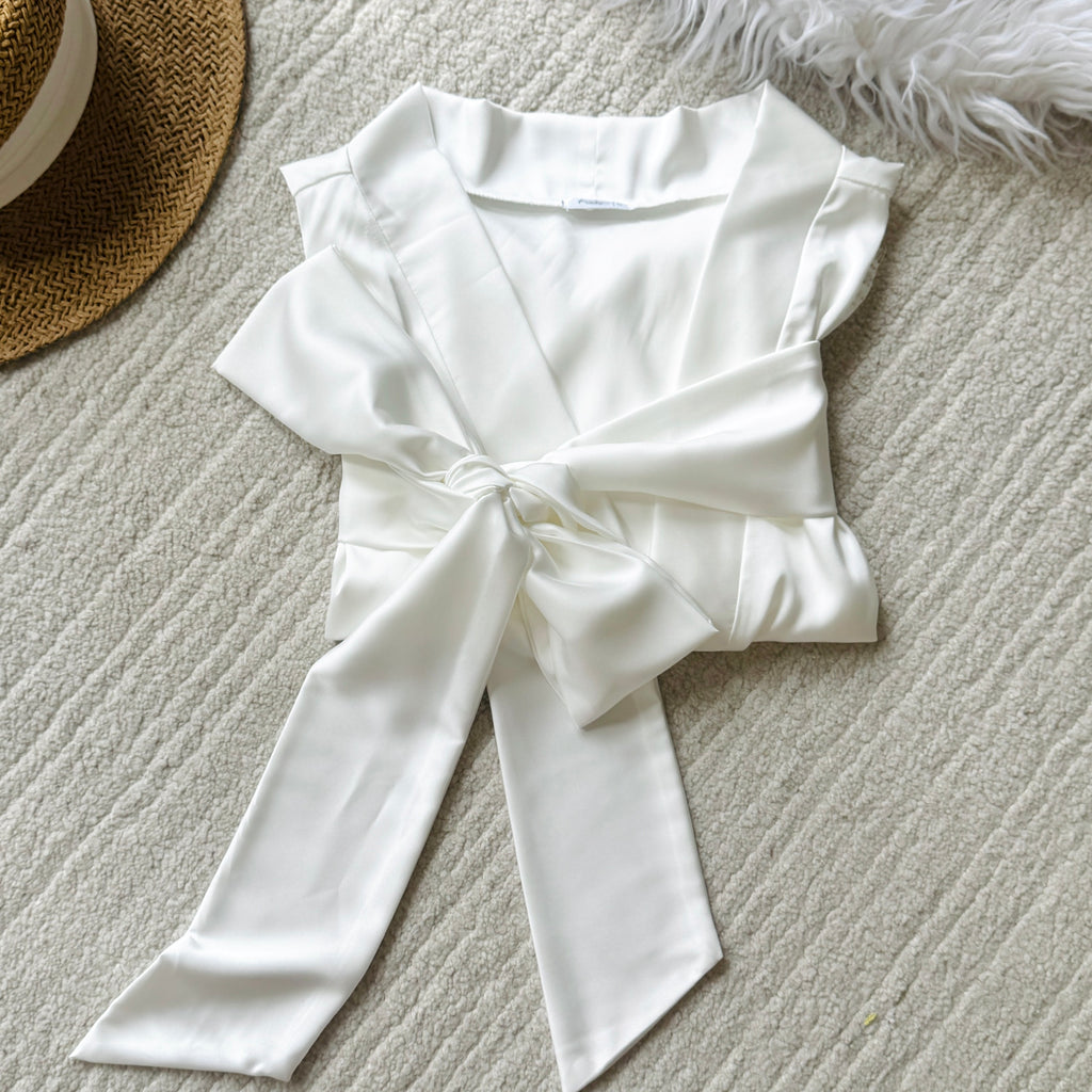 White Satin Robe Romantic Sleepwear Lace Kimono(custom color)