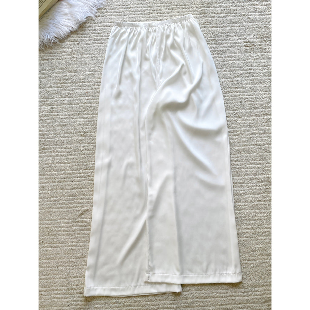 Satin Cami And Pants Pajama Set , Pajama Loungewear, Bridal Sleepwear