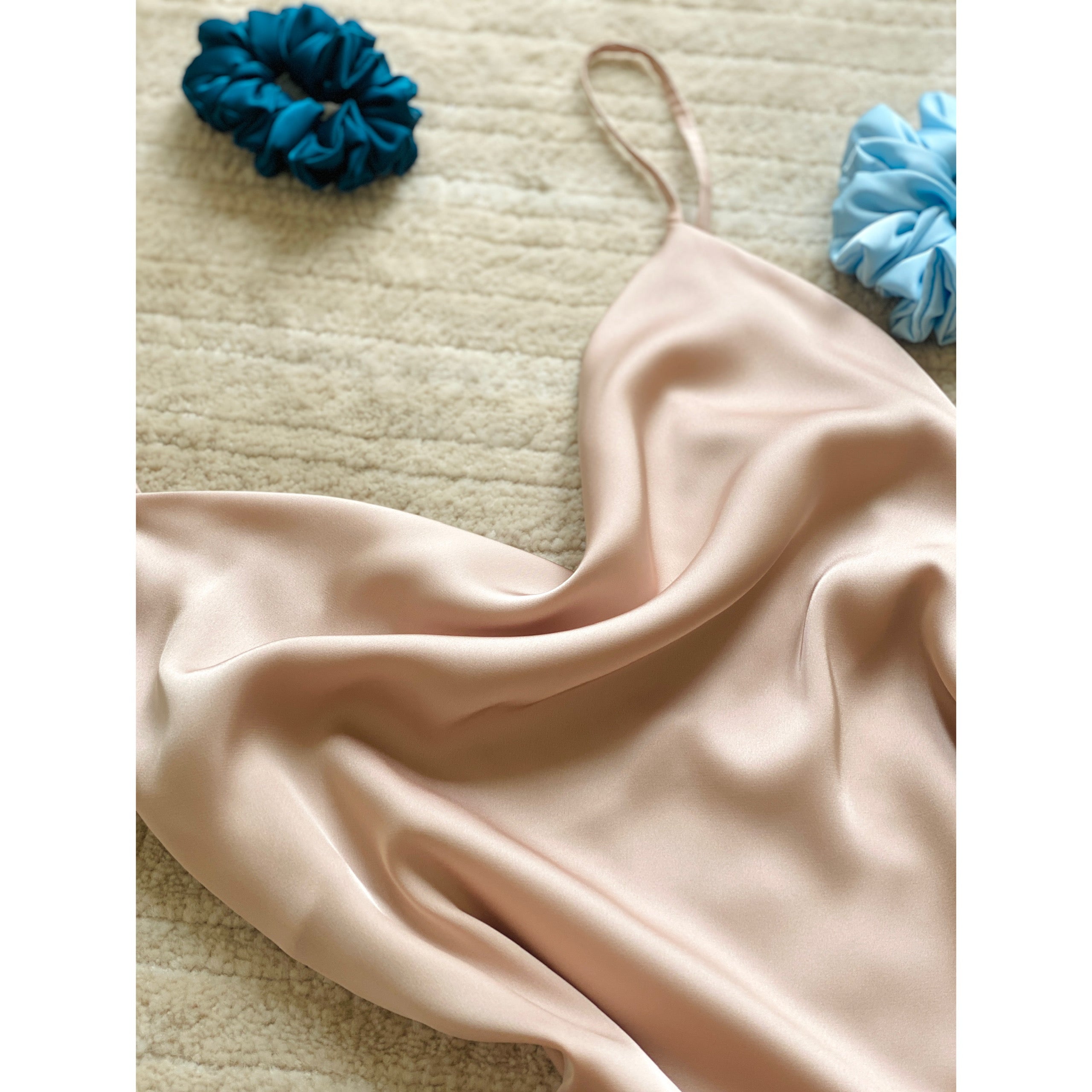Cowl Neck Slip Dress Silky Sleepwear Cami Nightgown for Women | Mini Mirabel