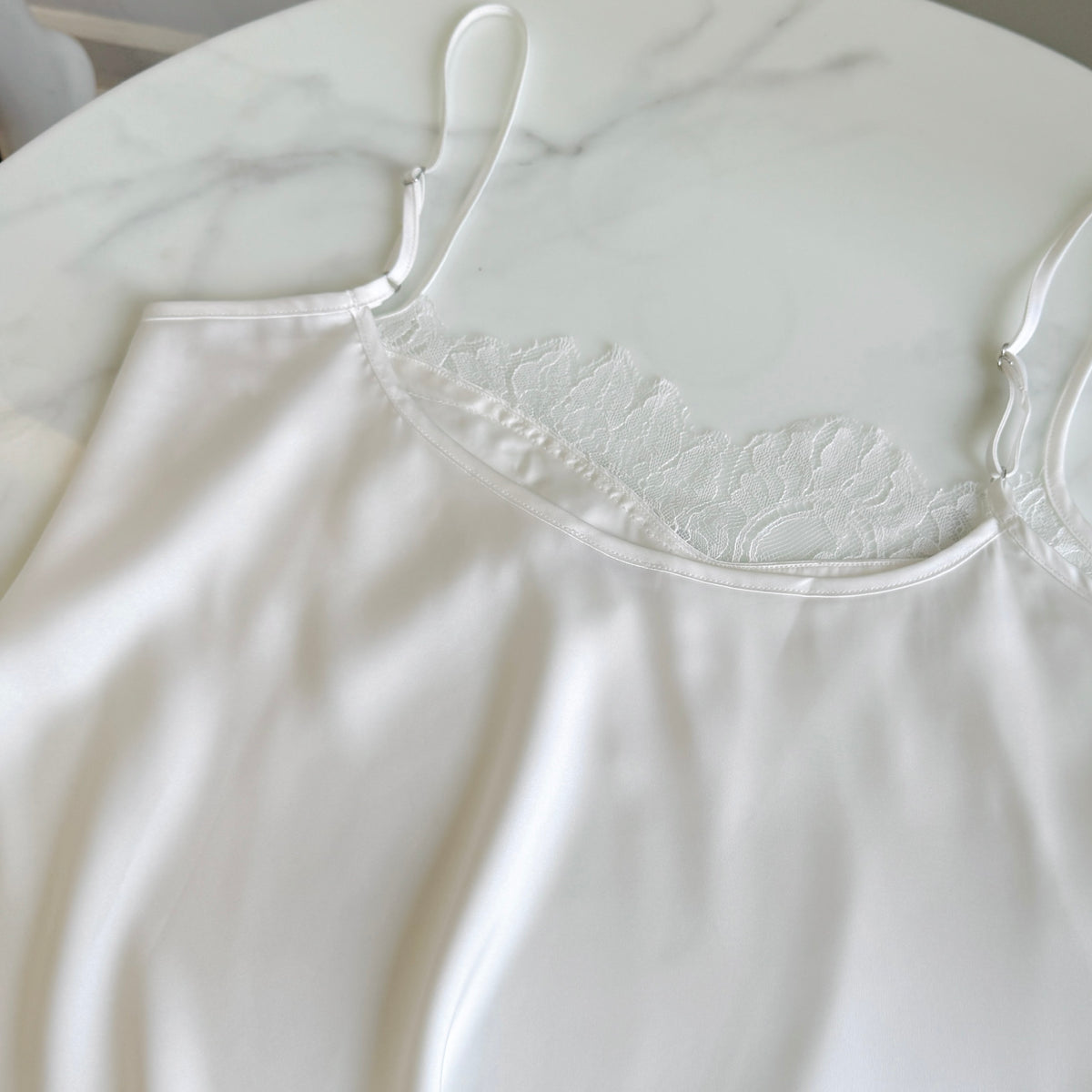 Lace Satin Camisole Set – Bridal Lace Sleepwear, Bridesmaid Gift, Poise