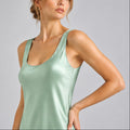 Eudora Silky Satin Midi Sleep Dress – Scoop Neck, Elegant Loungewear & Day-to-Night Style